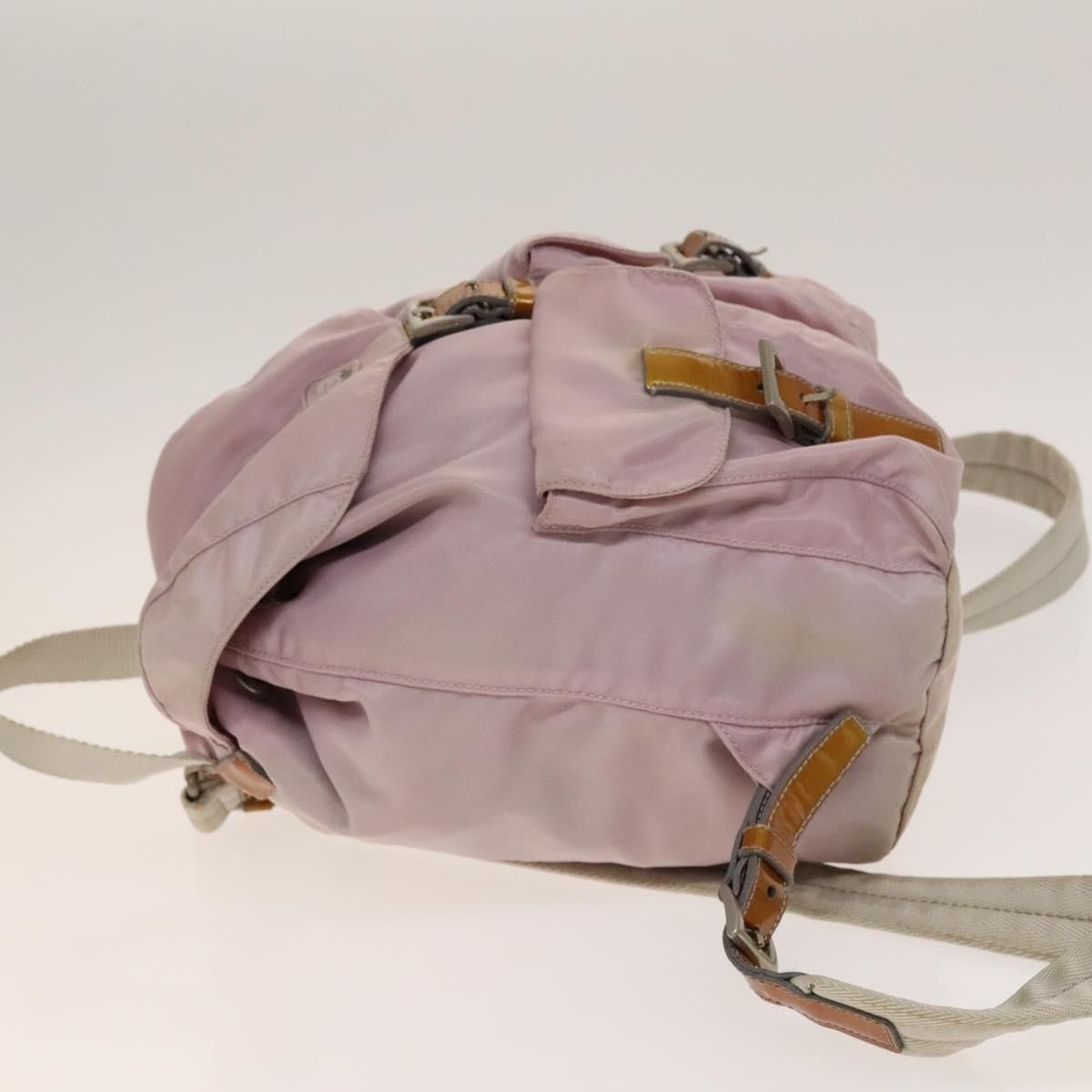 Prada PRADA Backpack Nylon Pink Silver Size ONE SIZE - 5 Thumbnail