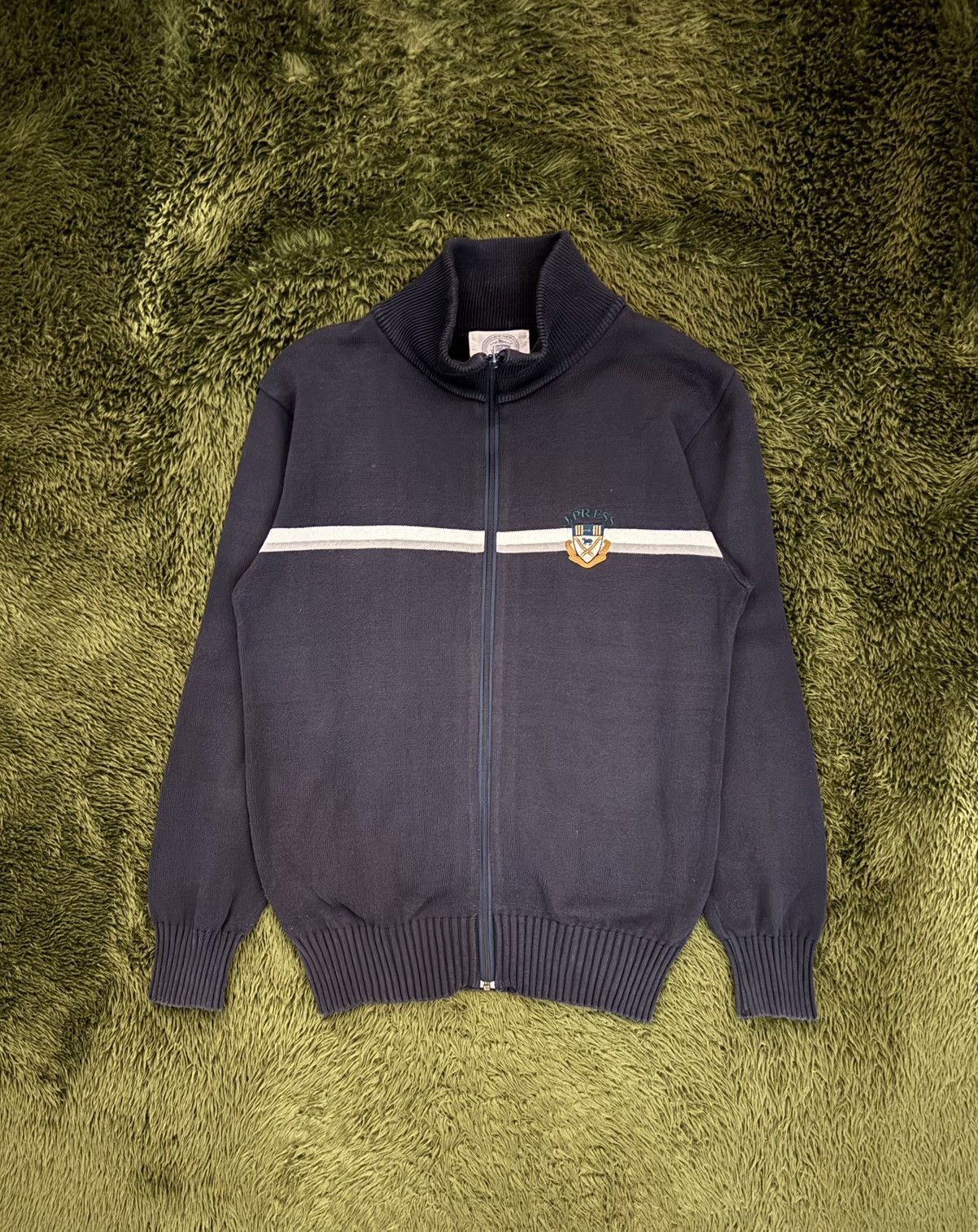 J. Press J.Press Made in Japan High-Neck Knit Zip-Up Size US S / EU 44-46 / 1 - 1 Thumbnail
