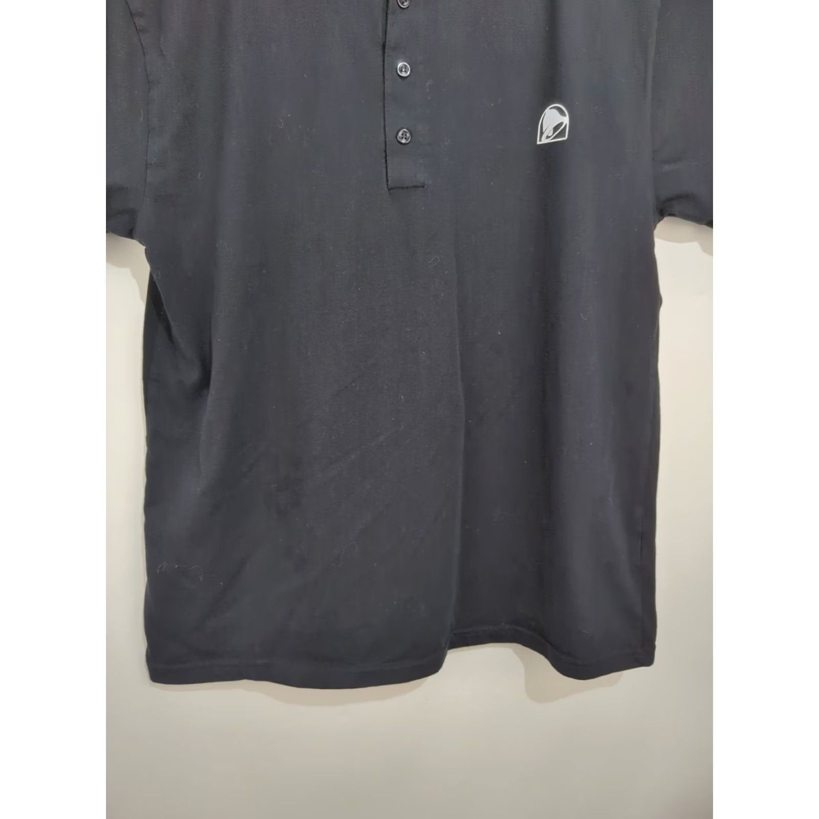 Bell Taco Bell Shirt Unisex Adults Black 3 Button Henley Short Sleeve Double-Sided Logo Regular M Size US M / EU 48-50 / 2 - 7 Thumbnail