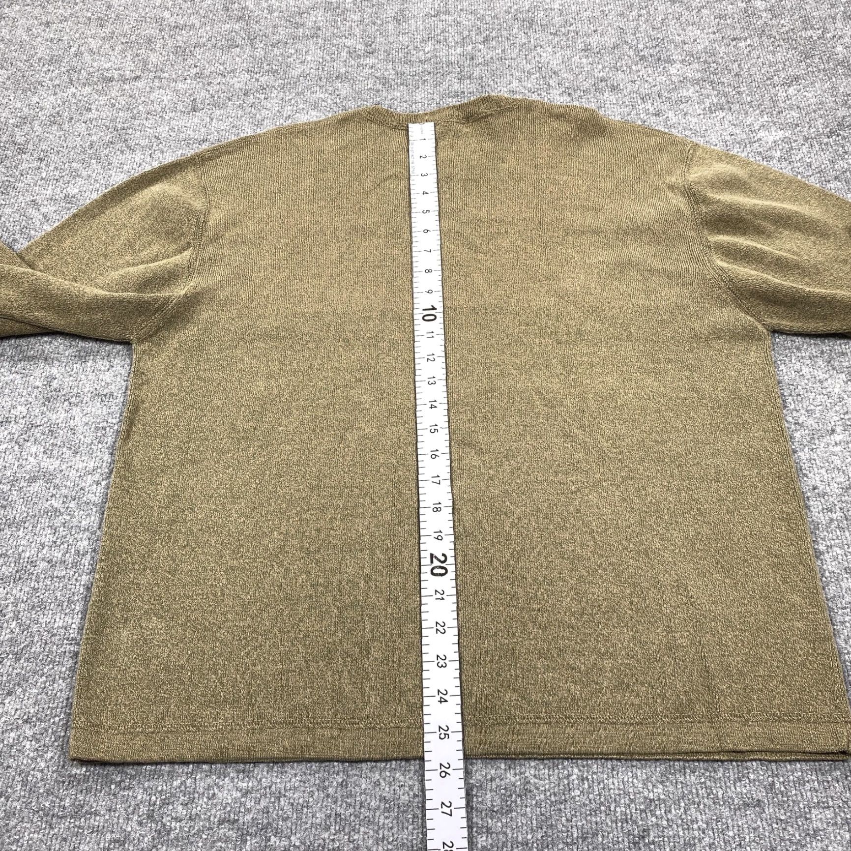 Banana Republic Banana Republic Sweater Mens XL Green Crew Neck Cotton Tight-Knit Lightweight Southwestern? Size US XL / EU 56 / 4 - 5 Thumbnail