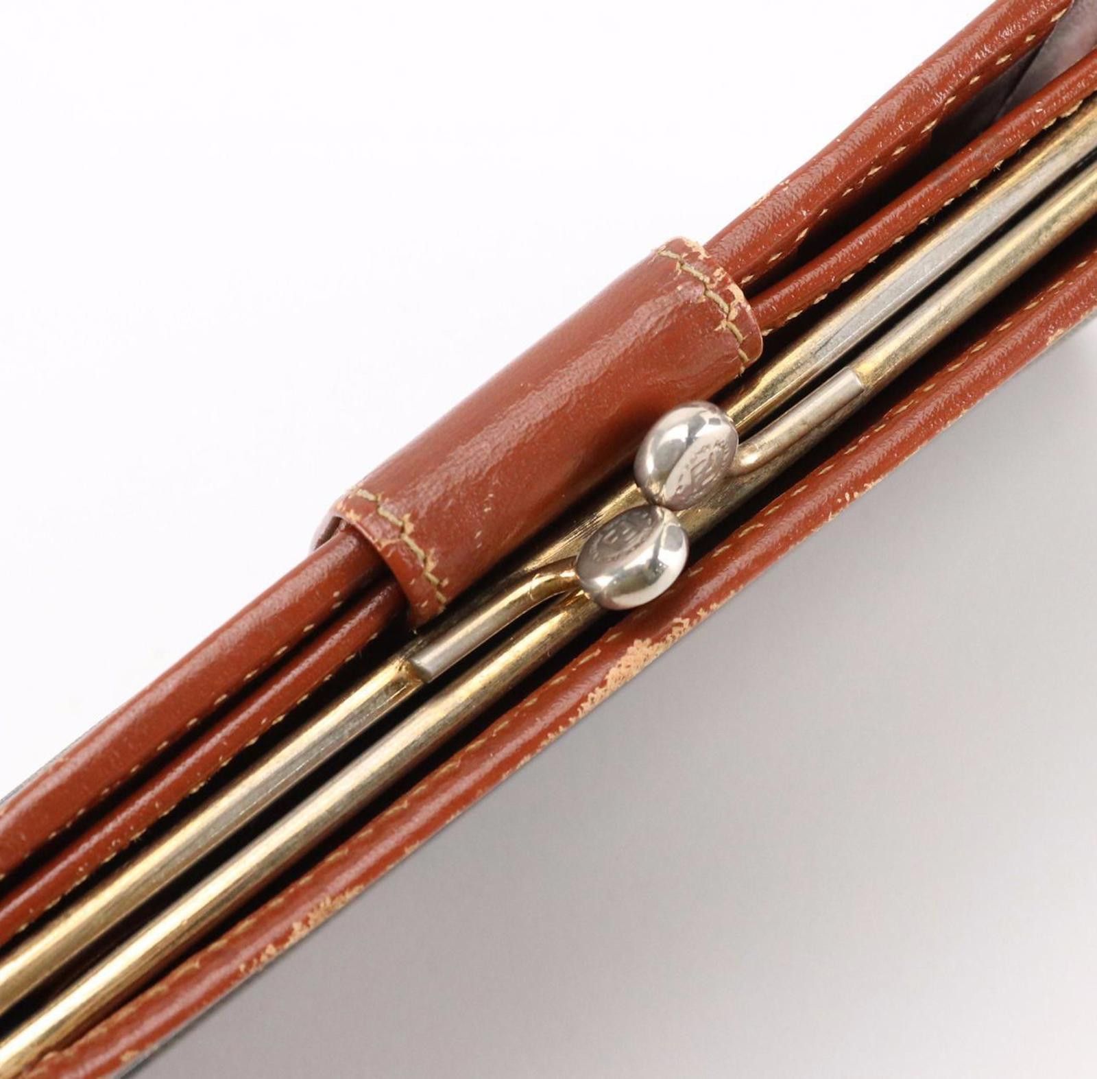 Fendi Vintage Fendi Vintage Striped Wallet with Brown Leather Trim Size ONE SIZE - 8 Thumbnail