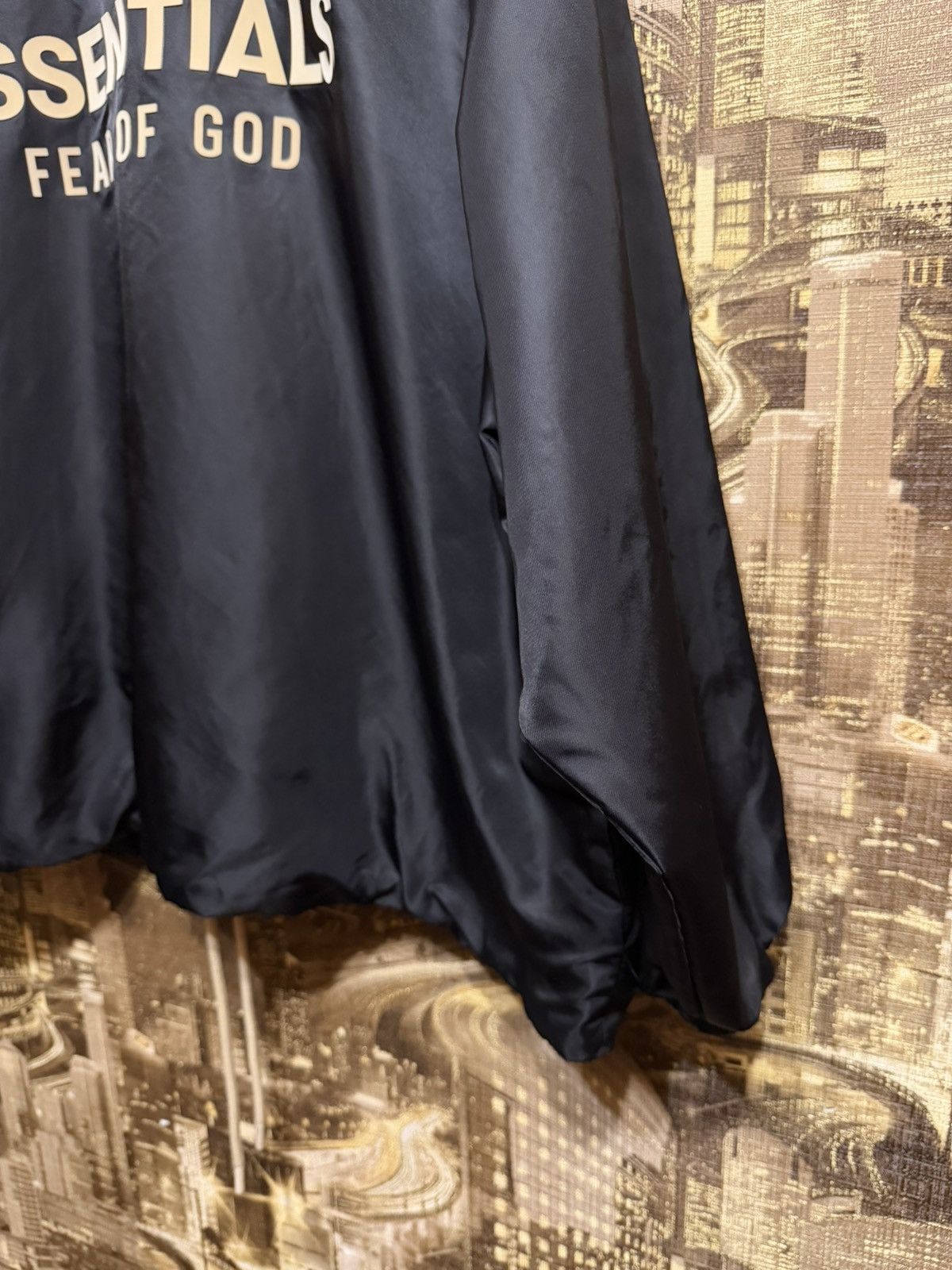Fear of God Fear Of God Coaches Jacket in Black For Men Size M-L Oversiz Size US M / EU 48-50 / 2 - 15 Thumbnail