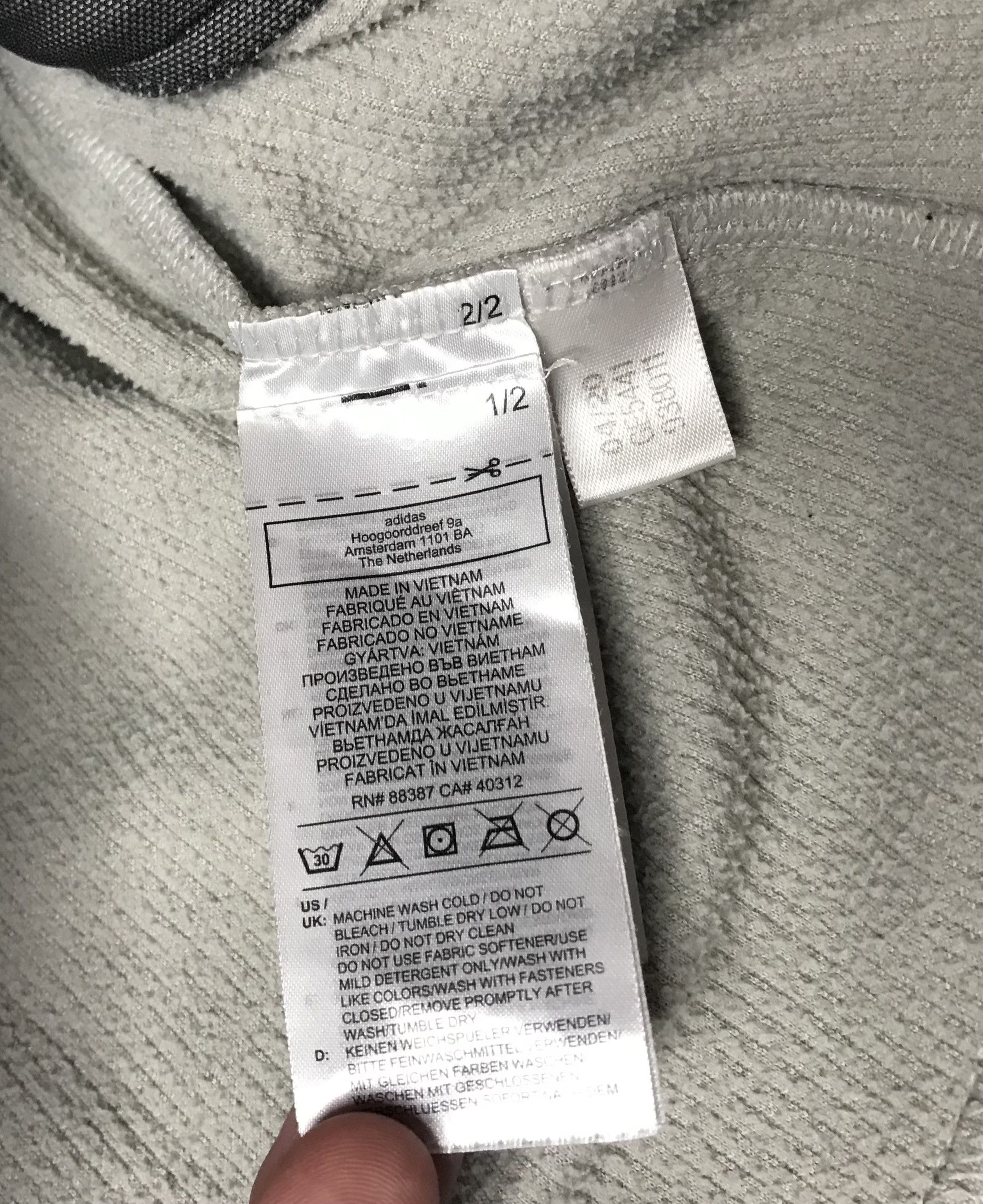 Adidas Adidas Stockhorn Fleece Jacket Mens Sz M Gray Size US M / EU 48-50 / 2 - 7 Thumbnail