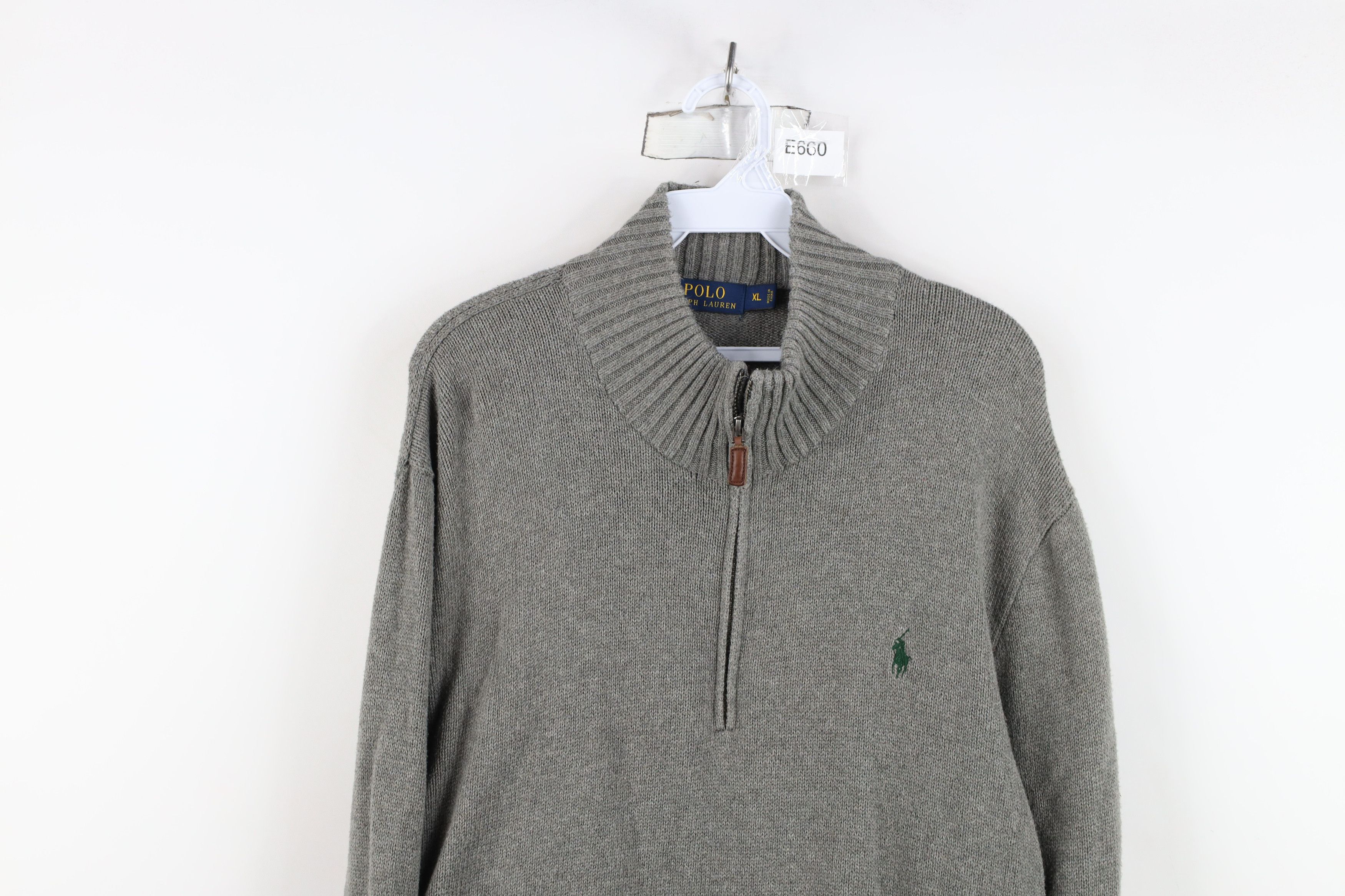 Ralph Lauren Vintage Ralph Lauren Ribbed Knit Half Zip Pullover Sweater Size US XL / EU 56 / 4 - 2 Thumbnail