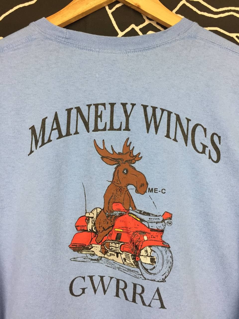 Gildan × Vintage Vtg Mainely Wings GWRRA Road Riders Longsleeve Tee Size US L / EU 52-54 / 3 - 3 Thumbnail