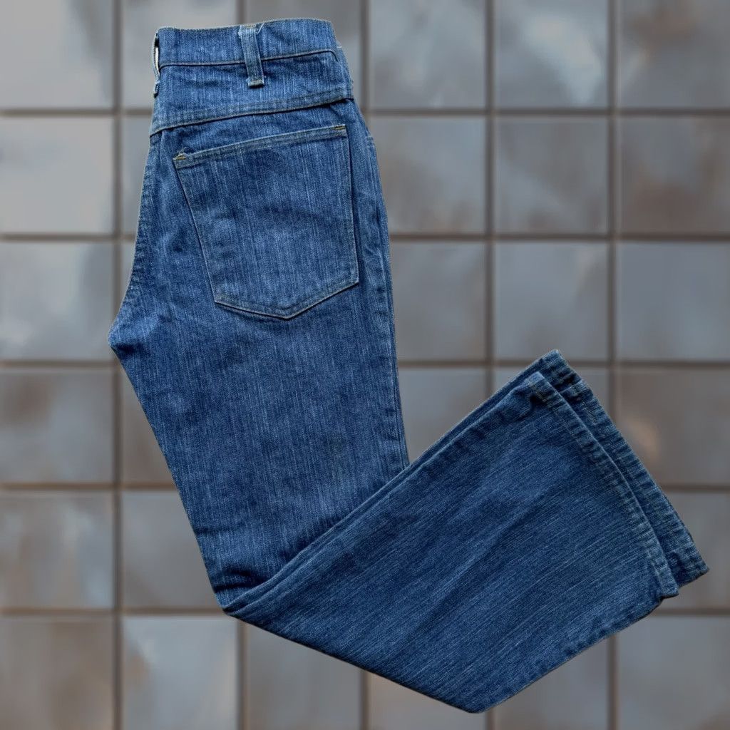 Vintage VINTAGE National Flare Jeans 28 Blue Medium Wash 80s Bell Bottoms Women Medium Wash Blue Denim Bell Bottoms 80s USA")) Size 30" / US 8 / IT 44 - 1 Thumbnail