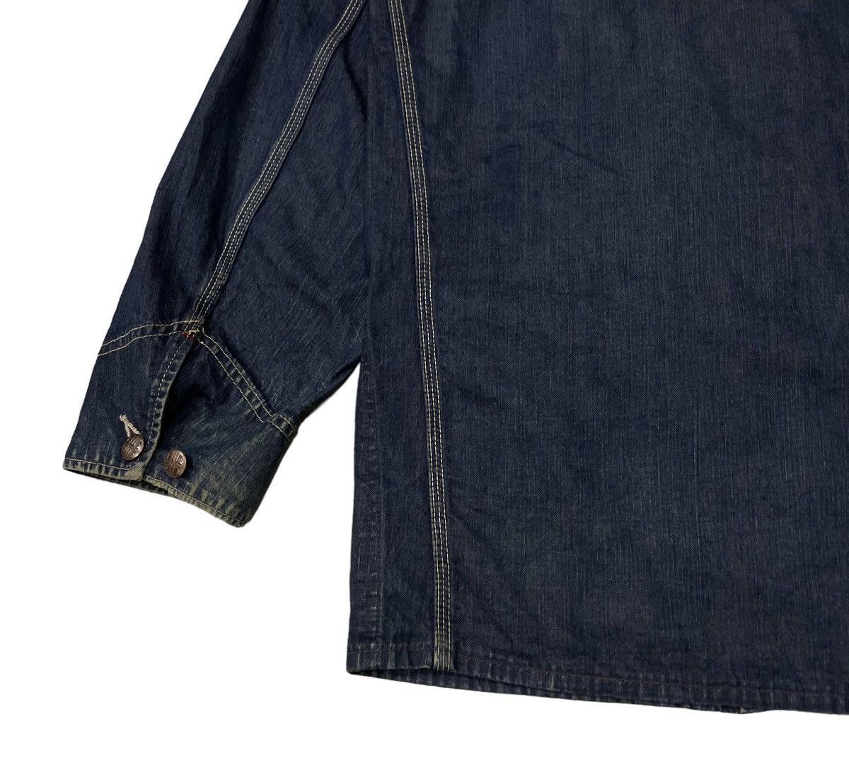 Blue Blue Japan Vintage Blue Blue Japan Arigato Denim Chore Jacket Size US S / EU 44-46 / 1 - 16 Thumbnail