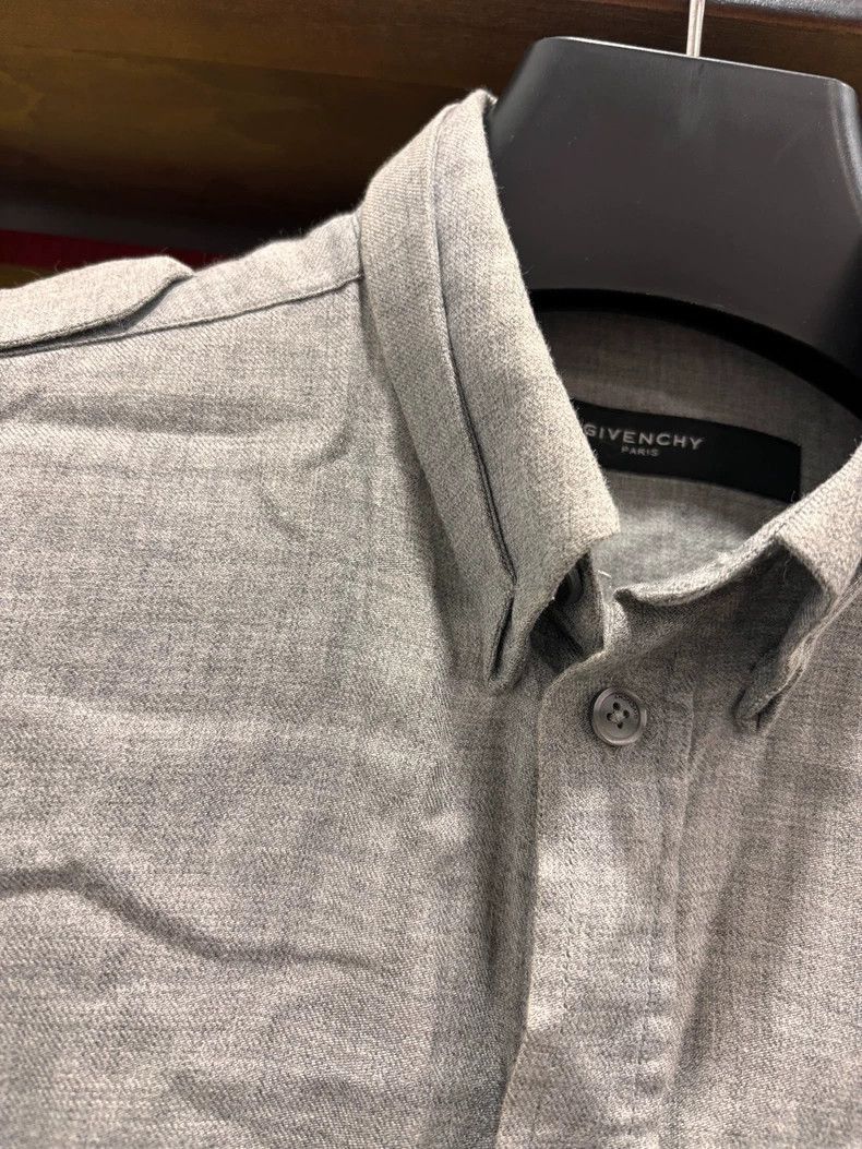 Givenchy Givenchy Givenchy Long Sleeve Shirt with Wool and Cotton - Size US M / EU 48-50 / 2 - 6 Thumbnail
