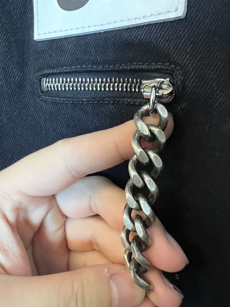Raf Simons Raf simons Leather-branded jacket with chain Size US L / EU 52-54 / 3 - 4 Thumbnail