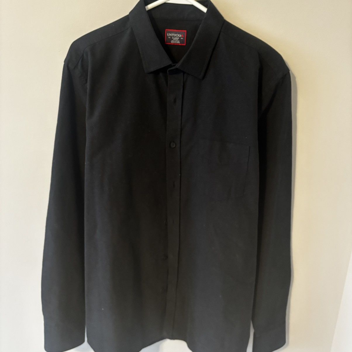 UNTUCKit UNTUCKit Shirt Mens XL Black Wrinkle Free Button Down Size US XL / EU 56 / 4 - 2 Thumbnail