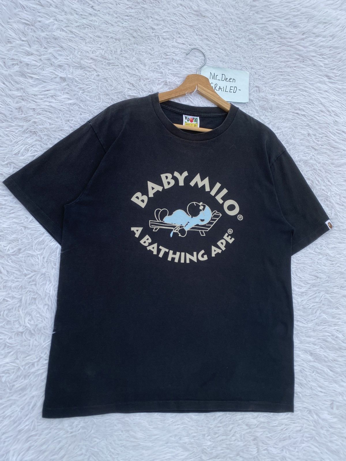 Bape Rare BAPE By Baby Milo Rest In Bed Picnic Tshirt Size US XL / EU 56 / 4 - 3 Thumbnail