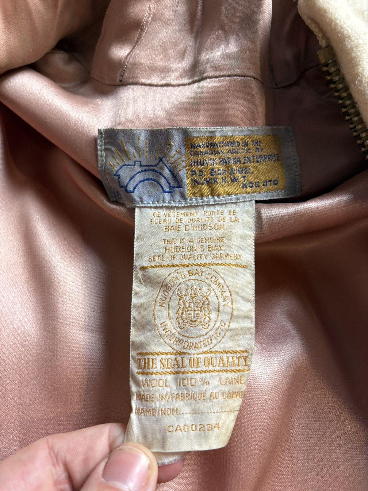 Vintage Vintage 70s Hudsons Bay Company Inuvik Zip-up Parka Jscket Size M / US 6-8 / IT 42-44 - 3 Thumbnail