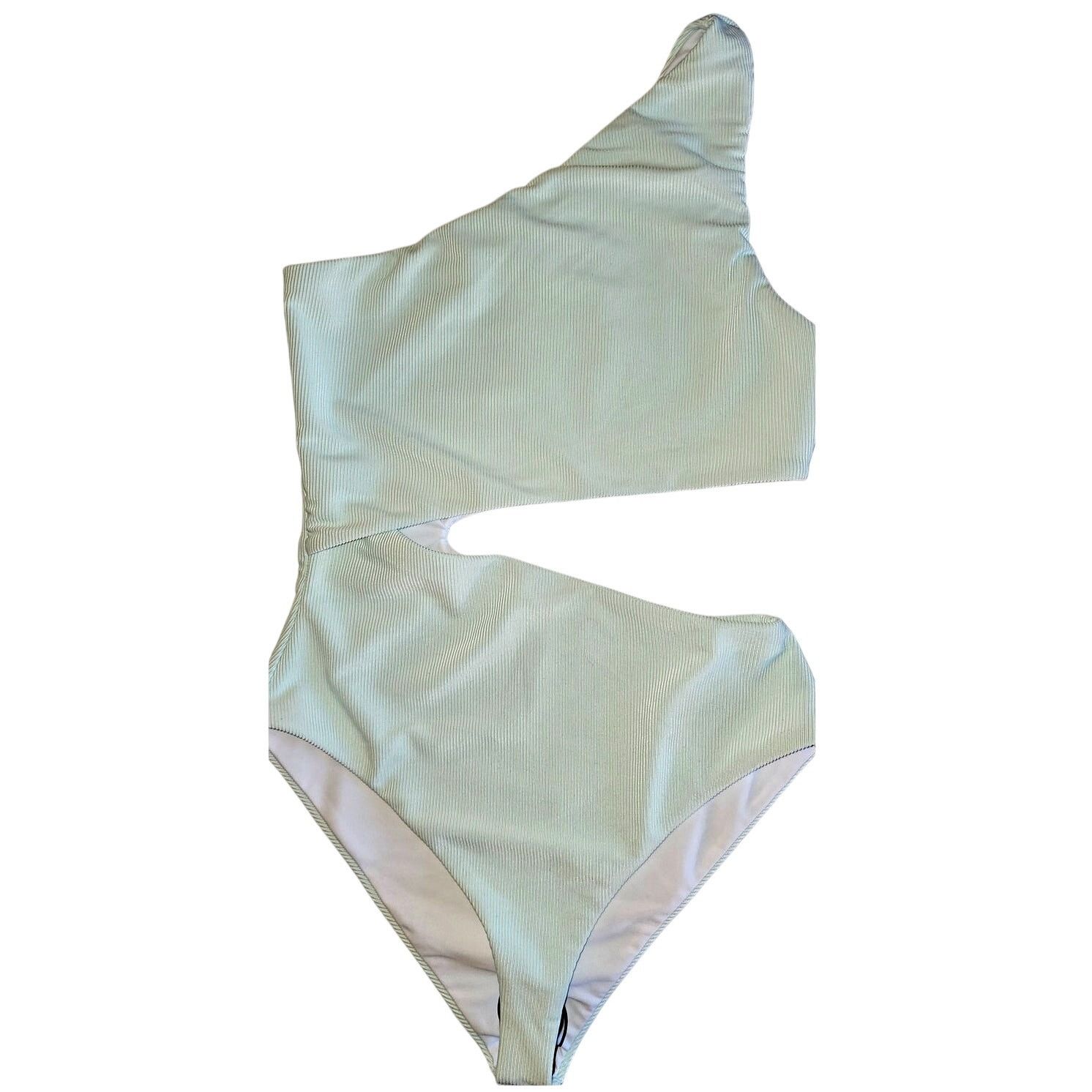 Beach Riot × Free People New Celine Ribbed One-Piece Swimsuit $148 SMALL Mint Size S / US 4 / IT 40 - 3 Thumbnail