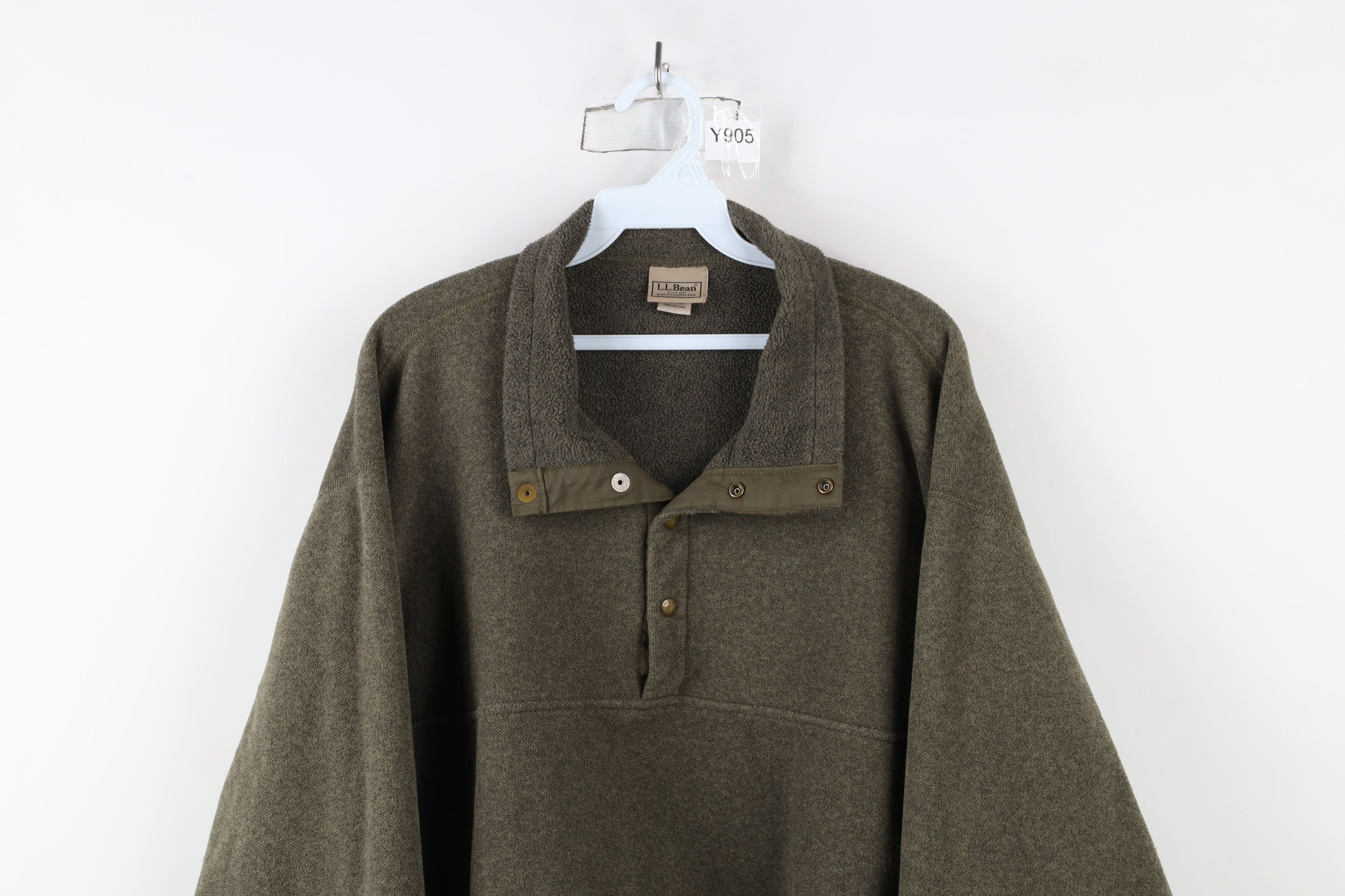 L.L. Bean × Vintage Vintage 90s LL Bean Snap Button Fleece Pullover Sweater USA Size US L / EU 52-54 / 3 - 2 Thumbnail