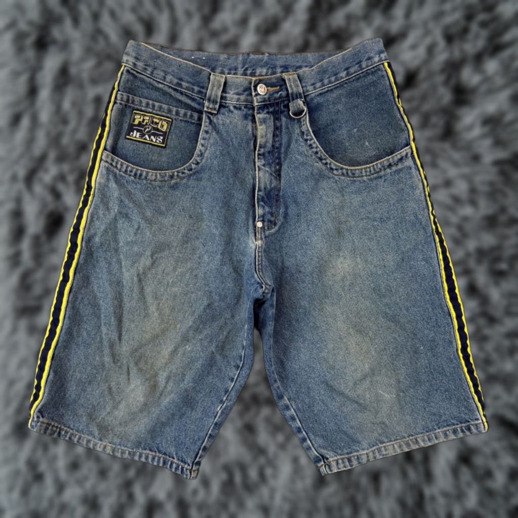 Vintage VINTAGE PACO Jeans Shorts Mens 32 Blue Baggy Denim Jorts Streetwear Skater Bermuda Hip Hop Streetwear 32 Mens Blue Denim Shorts Size US 32 / EU 48 - 1 Thumbnail