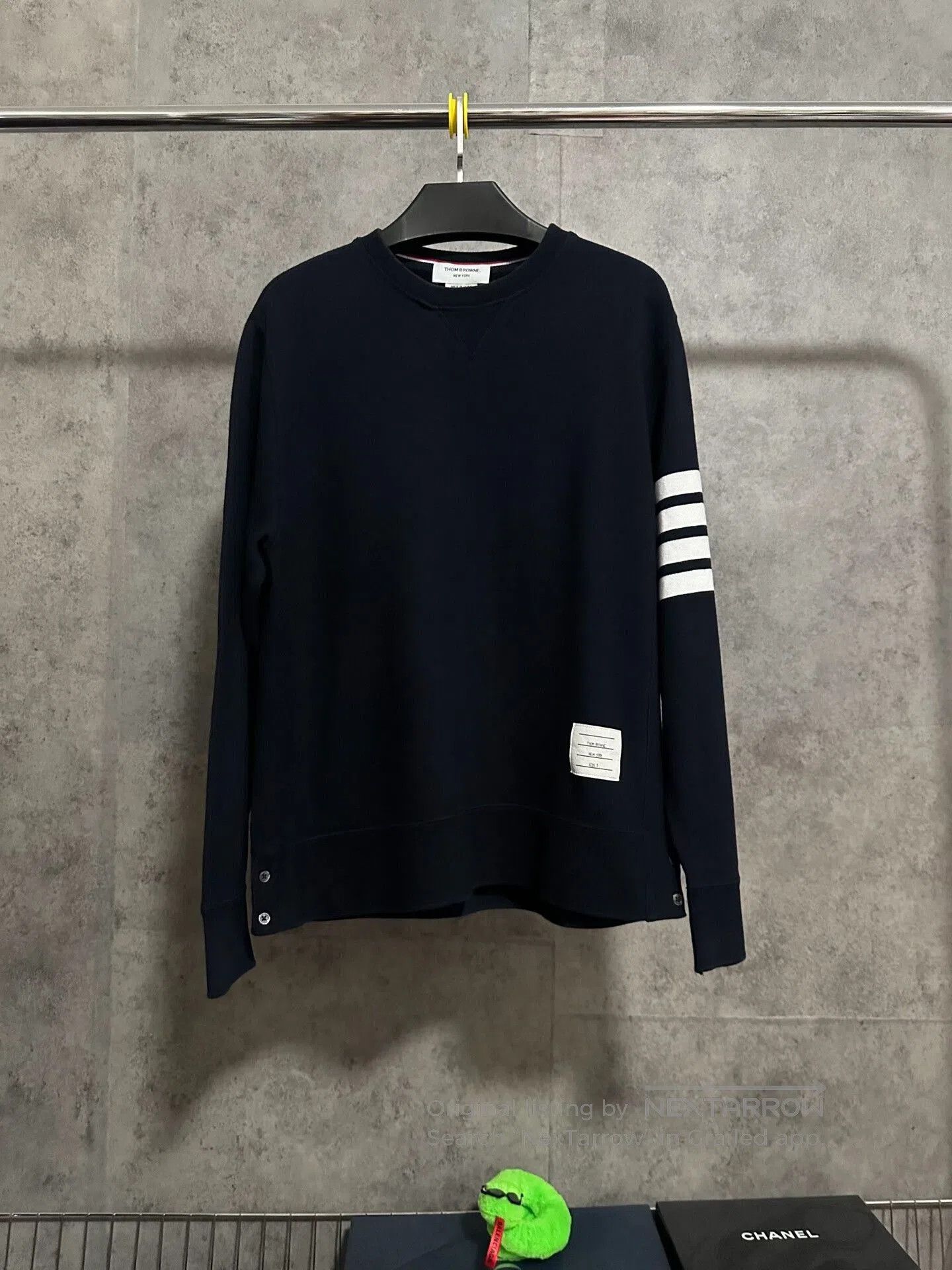 Thom Browne thom browne classic navy crewneck sweatshirt. Size US XL / EU 56 / 4 - 1 Thumbnail
