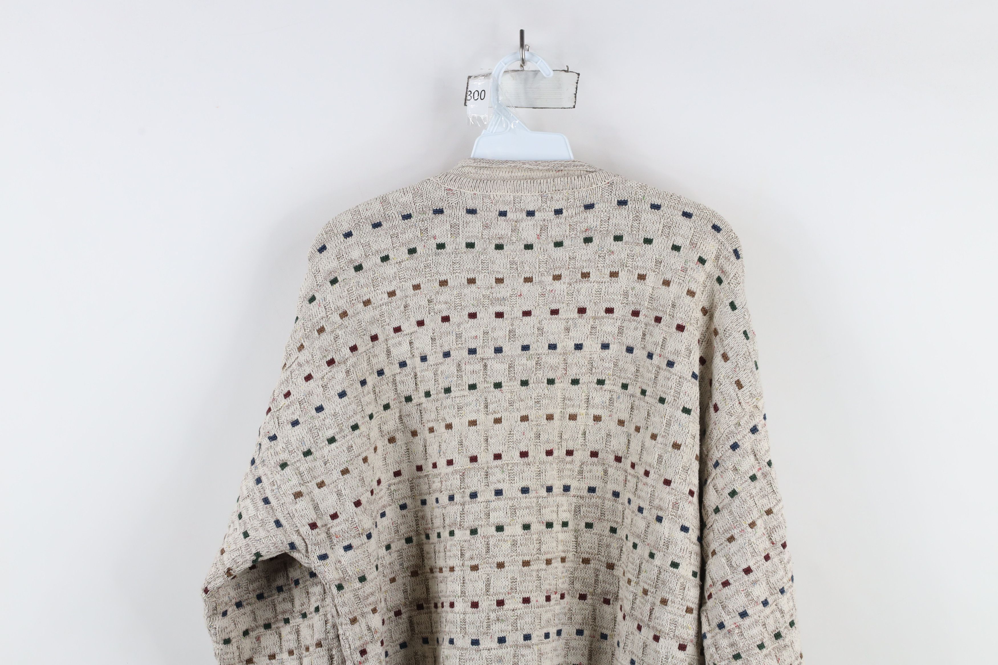 Vintage Vintage 90s Streetwear Rainbow Striped Marled Knit Sweater Size US L / EU 52-54 / 3 - 7 Thumbnail