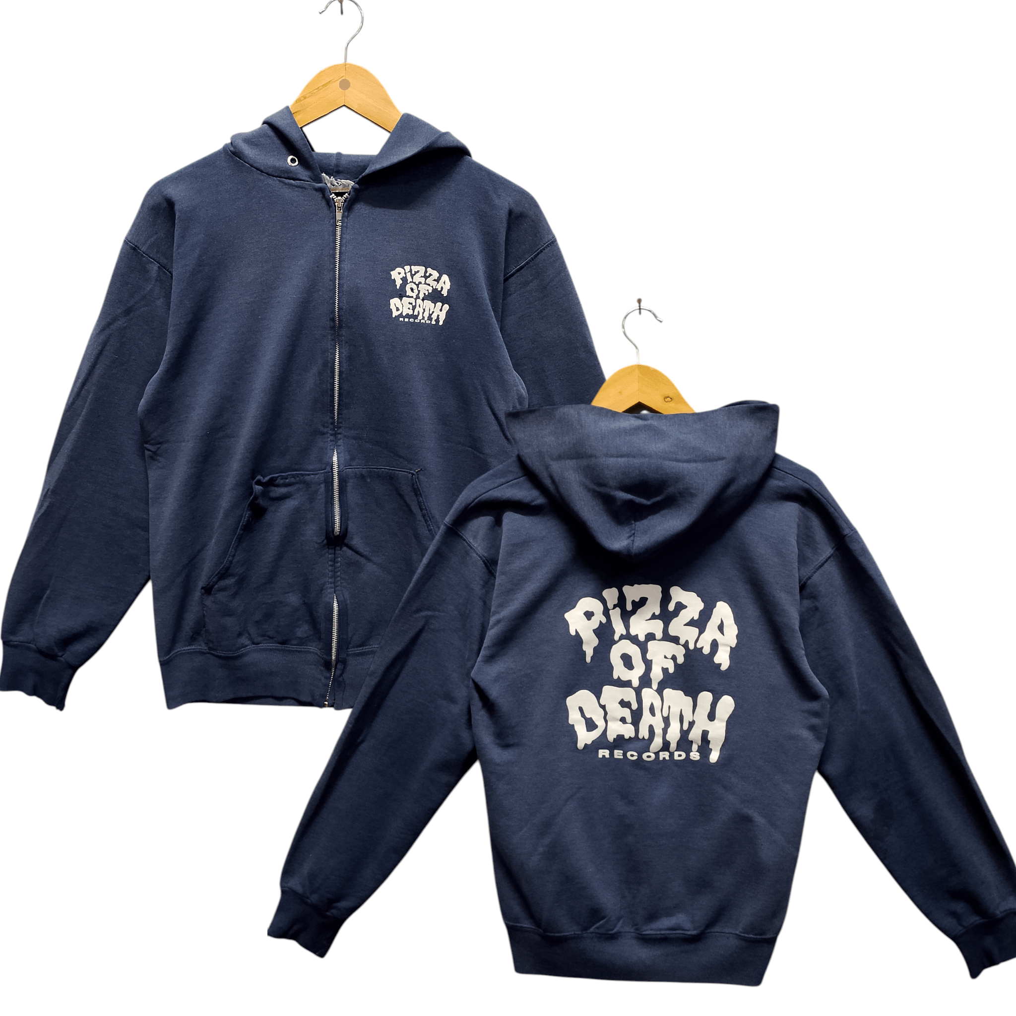Band Tees Vintage Pizza Of Death Records Zip Hoodie USA Made Size US M / EU 48-50 / 2 - 1 Thumbnail