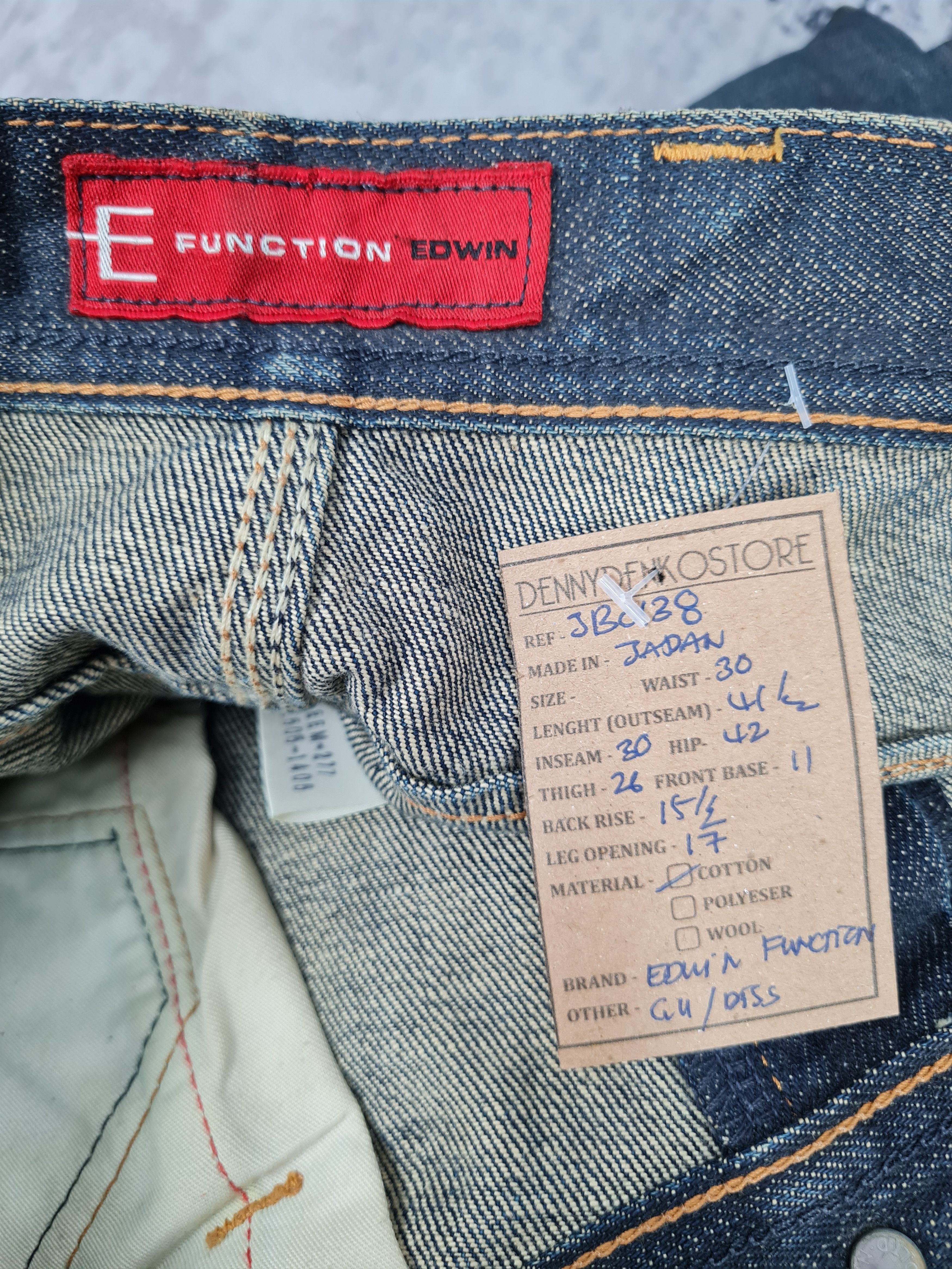 Edwin Vtg EDWIN E FUNCTION Twisted Jeans Size 30x30 JB0138 Size US 30 / EU 46 - 11 Thumbnail