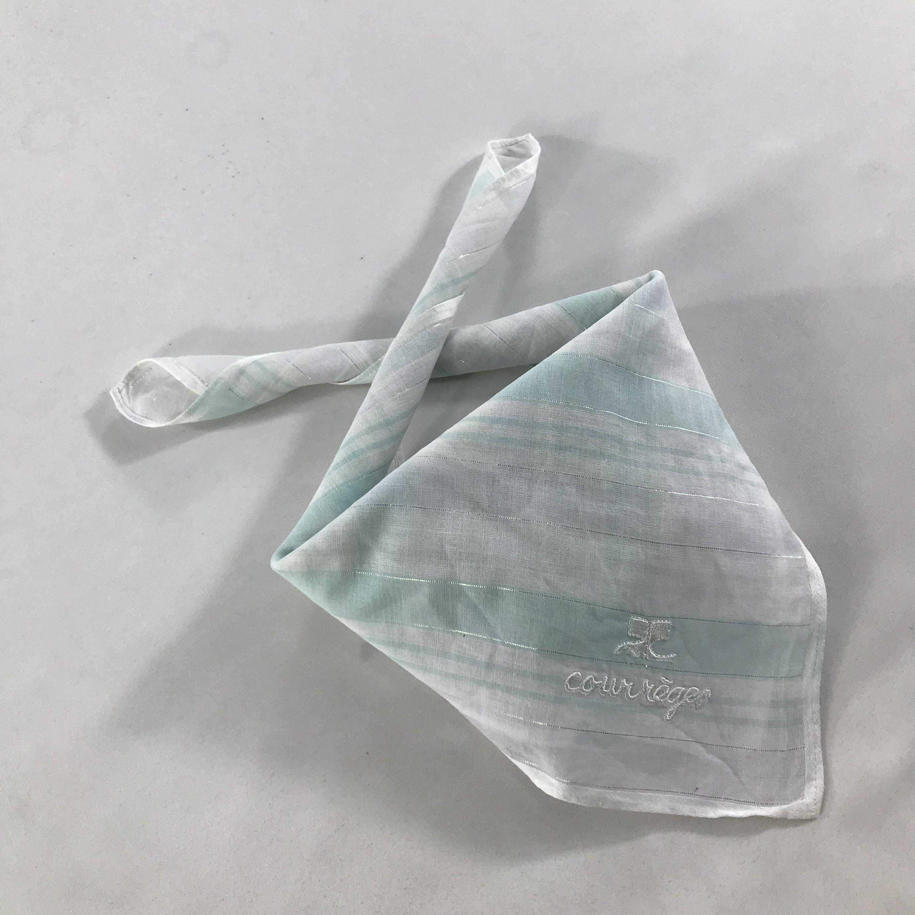 Courreges × Vintage Courreges Bandana / Handkerchief / Neckerchief - S1671 Size ONE SIZE - 4 Thumbnail