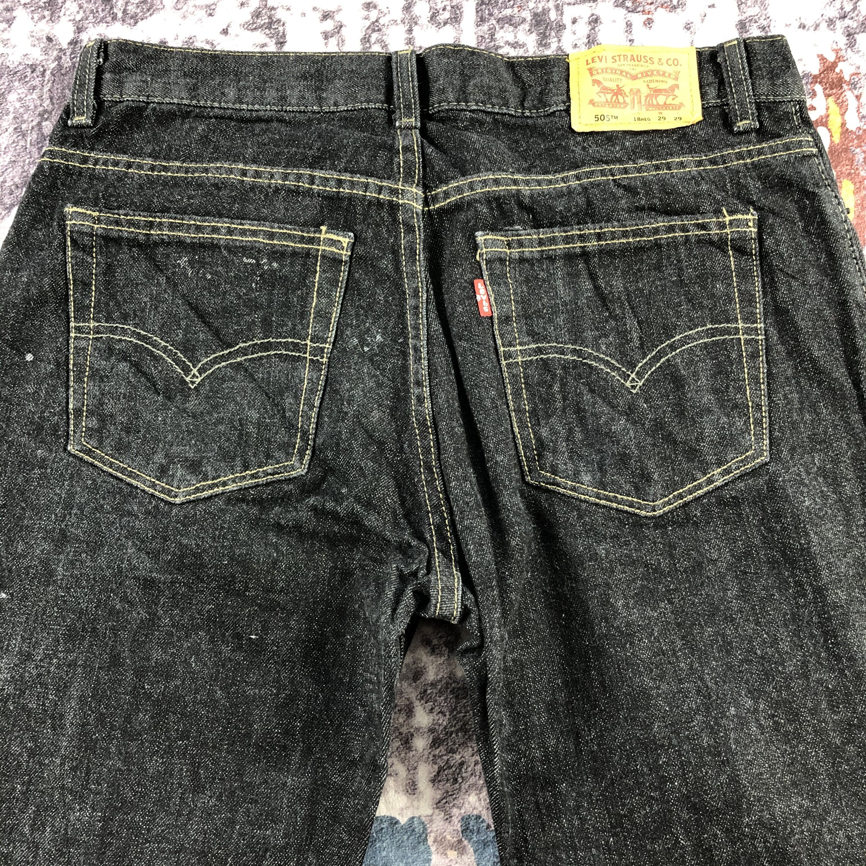 Levi's × Vintage Vintage Faded Black Levis 505 Jeans-JM3082 Size US 32 / EU 48 - 5 Thumbnail