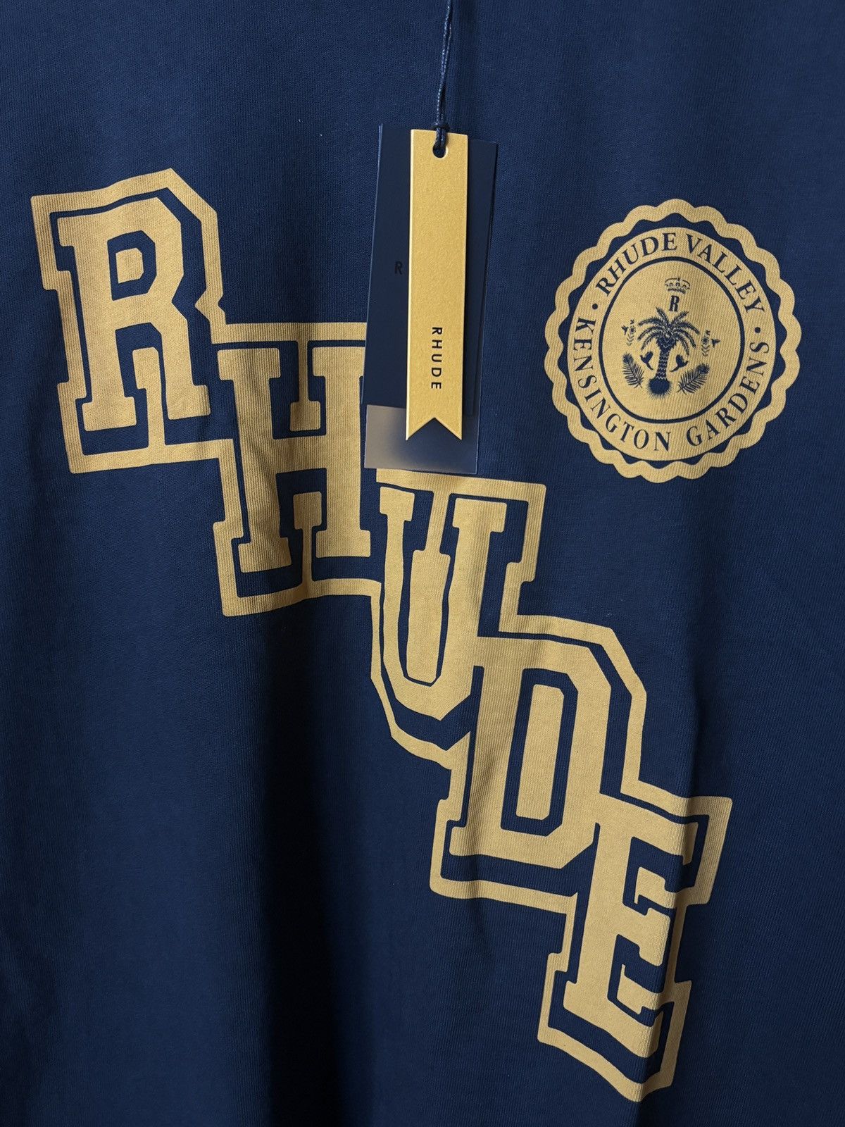 Rhude RHUDE | YELLOW UNIVERSITY CREST LOGO TEE Size US M / EU 48-50 / 2 - 4 Thumbnail
