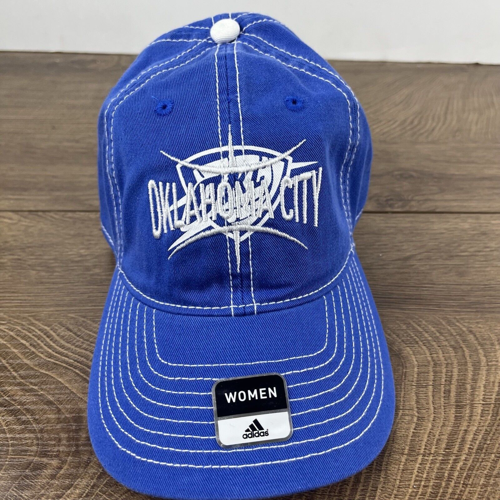 Adidas Oklahoma City Thunder Hat NBA Thunder Blue Cap Adjustable Bl Size ONE SIZE - 6 Thumbnail