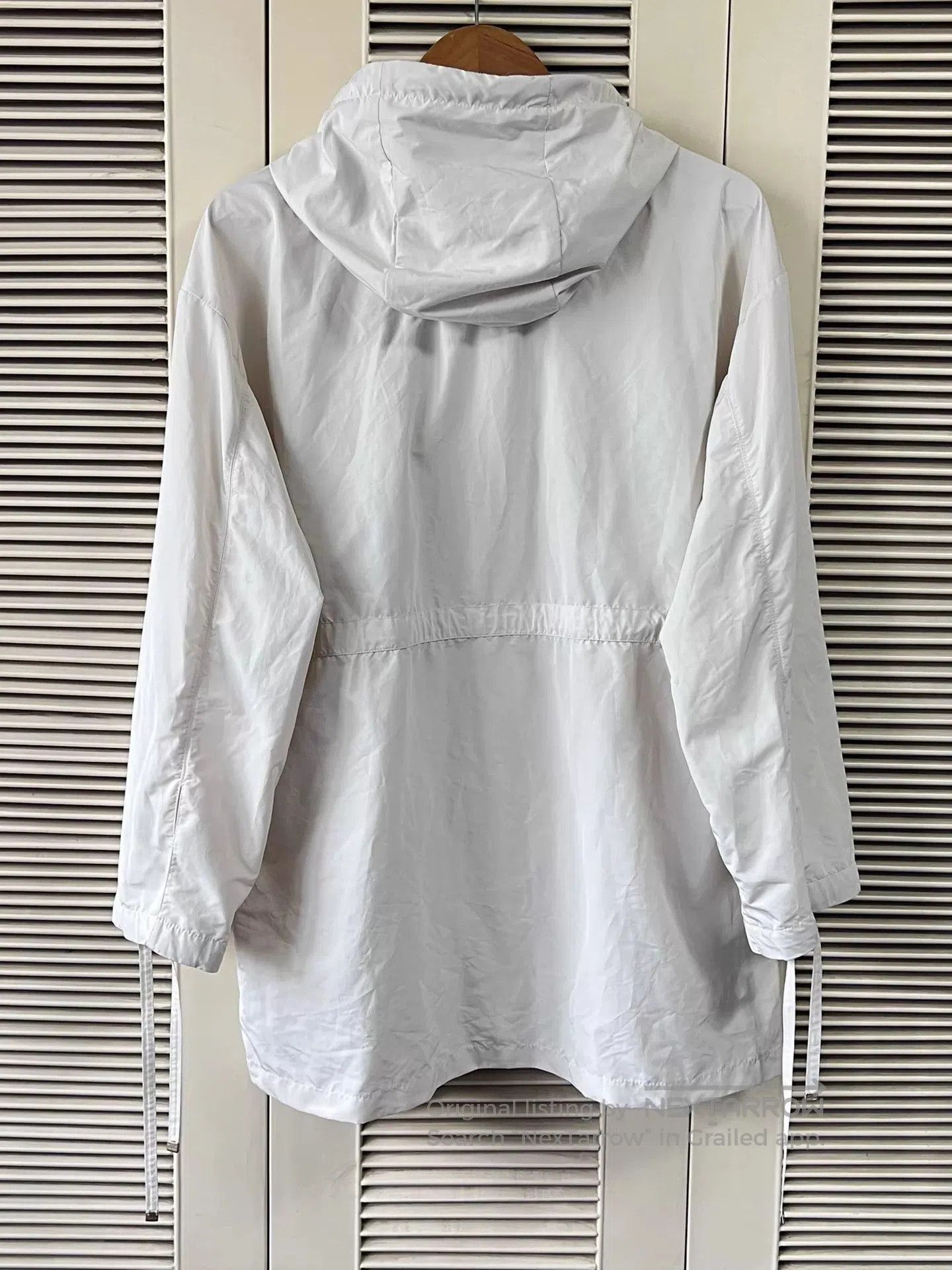 Moncler White Hooded Light Jacket - XXS. Size US XXS / EU 40 - 2 Thumbnail