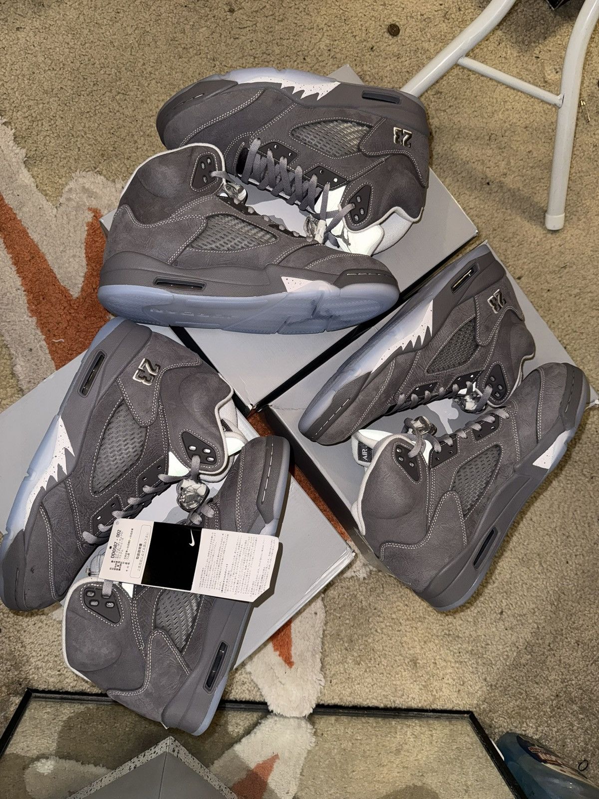 Jordan Brand Air Jordan 5 Wolf Grey Size US 11 / EU 44 - 1 Thumbnail