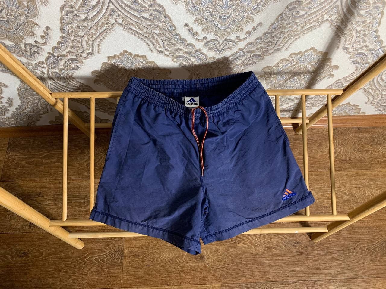 Adidas × Vintage VERY RARE ADIDAS RETRO MULTI LOGO NYLON SHORTS Y2K 90s SK8 Size US 32 / EU 48 - 1 Thumbnail