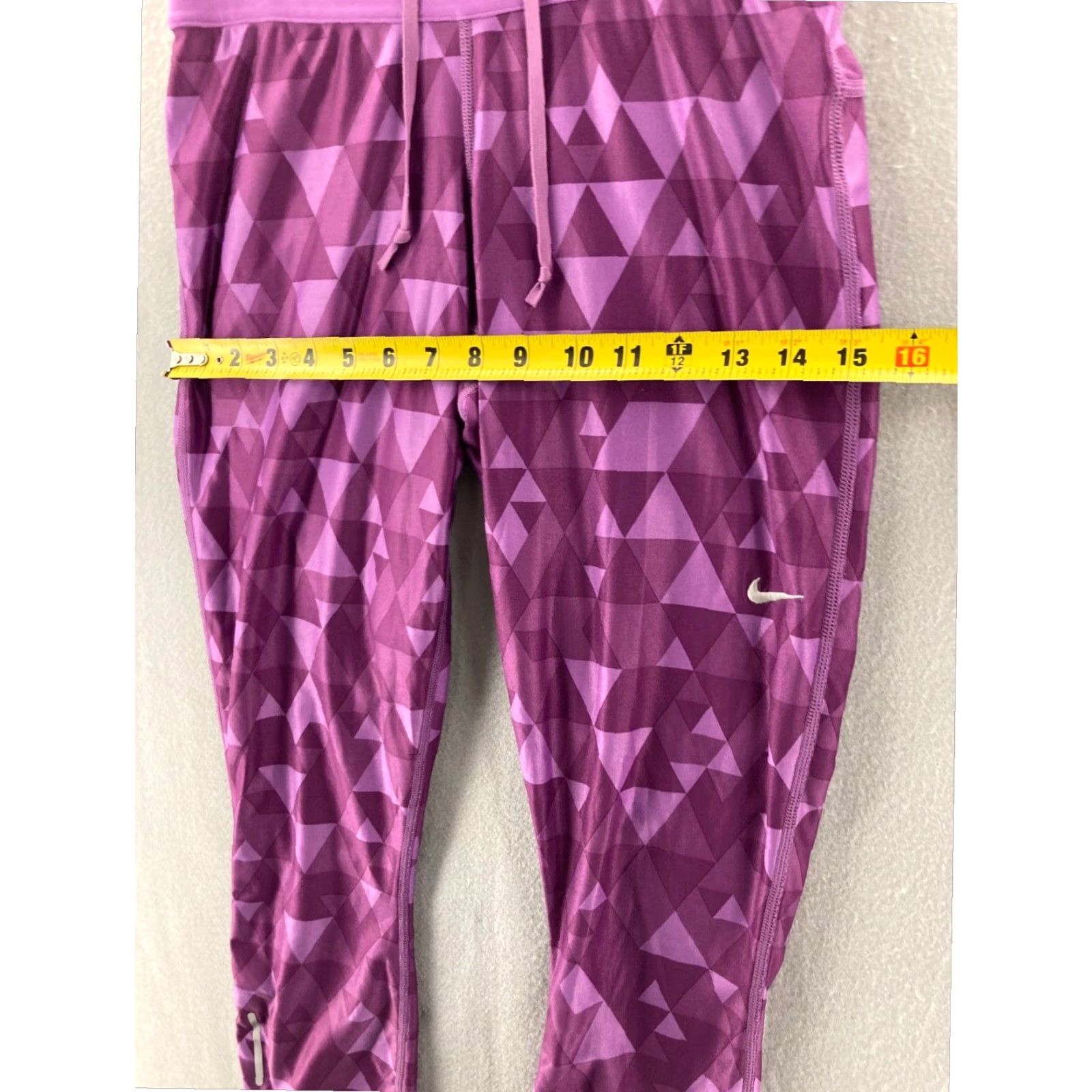 Nike Nike Womens Medium Athletic Capri Yoga Pants Purple Size 32" / US 10 / IT 46 - 3 Thumbnail