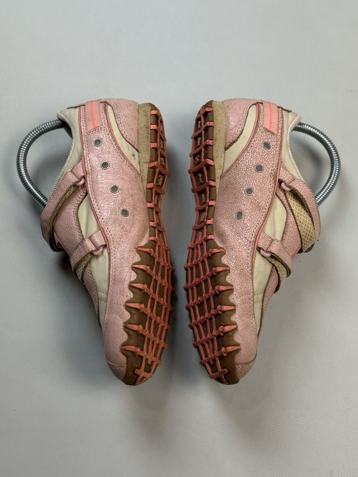 Diesel Vintage Y2K Leather Pink Straps Low Top Sneakers Ballets Size US 7 / IT 37 - 18 Thumbnail