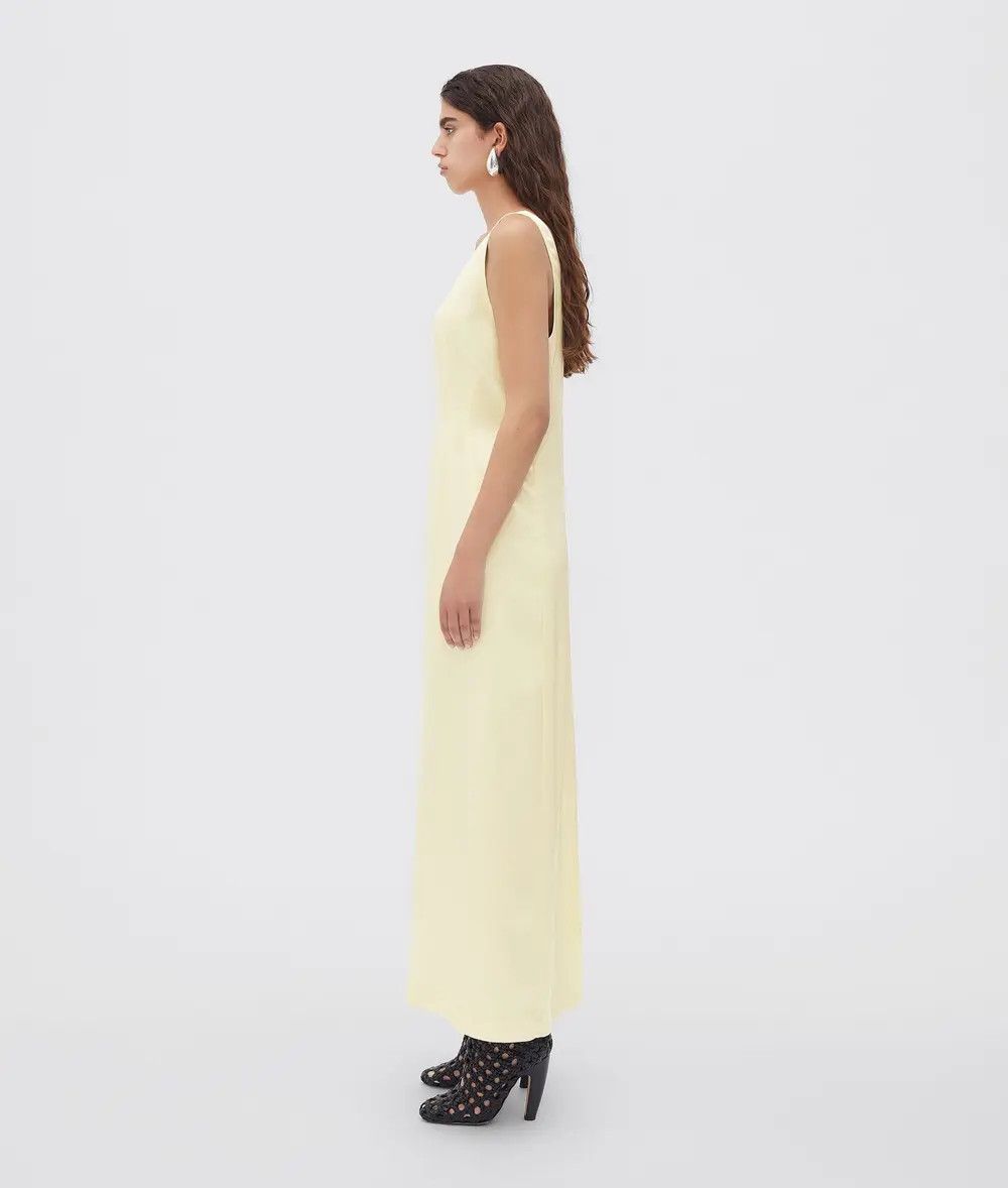 Bottega Veneta o1n1vont1225 Washed Silk Twill Dress in Chamomile Size XXS / US 00 / IT 34 - 2 Thumbnail