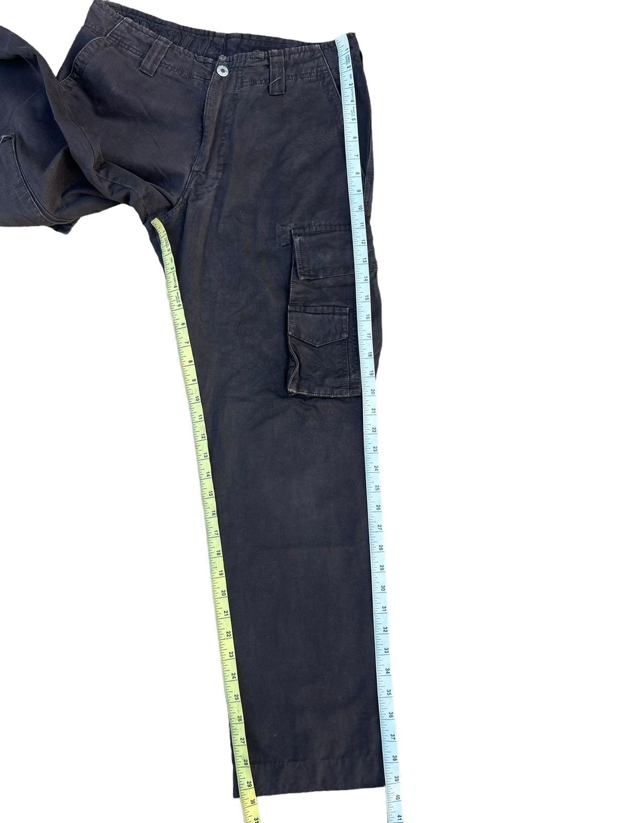 J.W. Brine J.w. Brine Italy Waxed Dark Brown Cargo Trouser Size US 29 - 5 Thumbnail