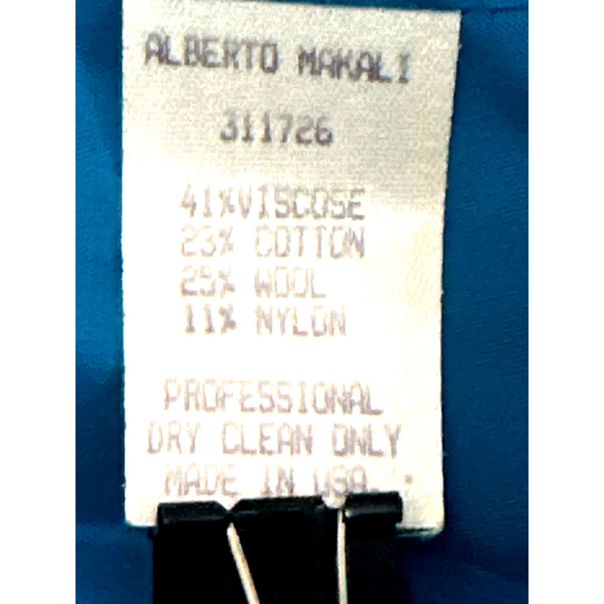 Other Alberto Makali Size 12 Teal Blue Boucle Studded Cropped Twee Size XL / US 12-14 / IT 48-50 - 7 Thumbnail