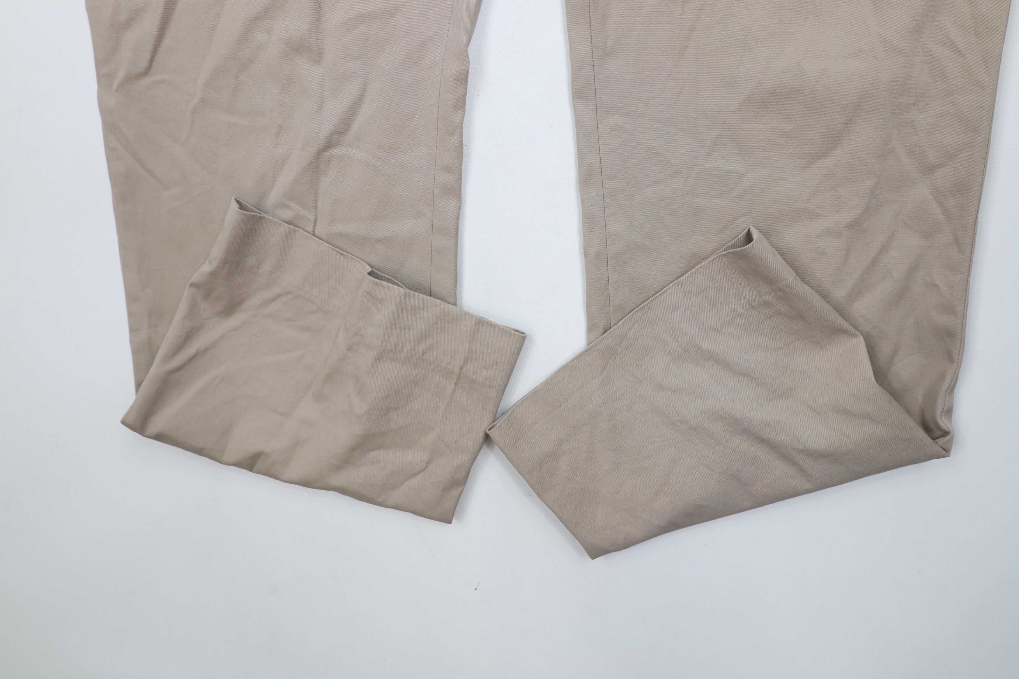 Express Express Agent Stretch Wide Leg Chino Pants Trousers Beige Size US 31 - 6 Thumbnail