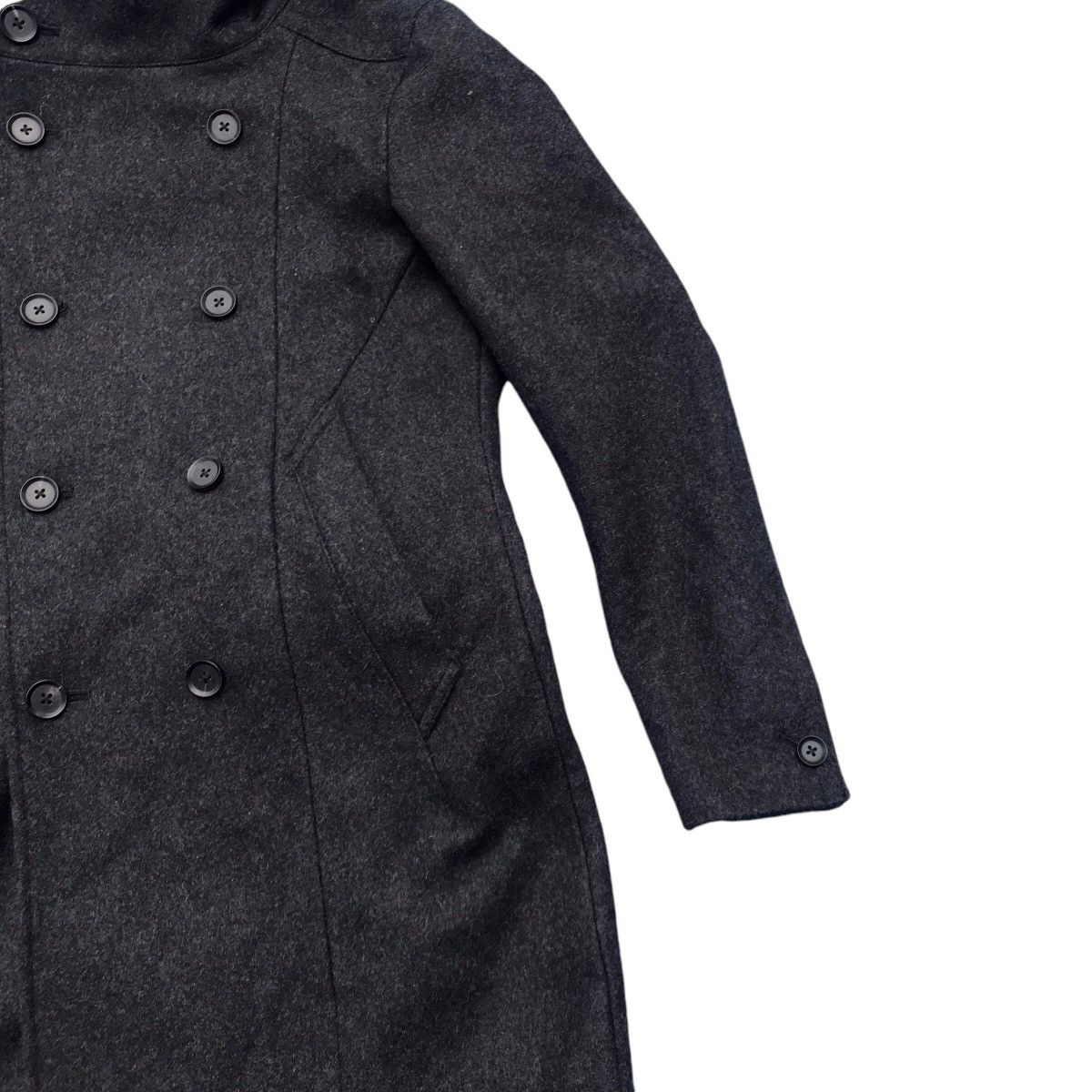 Schlussel Avant Garde Schlussel Double Breasted Wool Coat Size S / US 4 / IT 40 - 3 Thumbnail