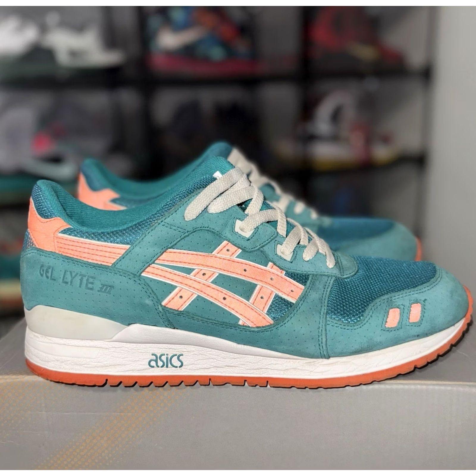 Asics ASICS Gel-Lyte III ECP Miami Ronnie Fieg Kith Sneaker 11.5 Multicolor VNDS Mens Size US 12 / EU 45 - 3 Thumbnail