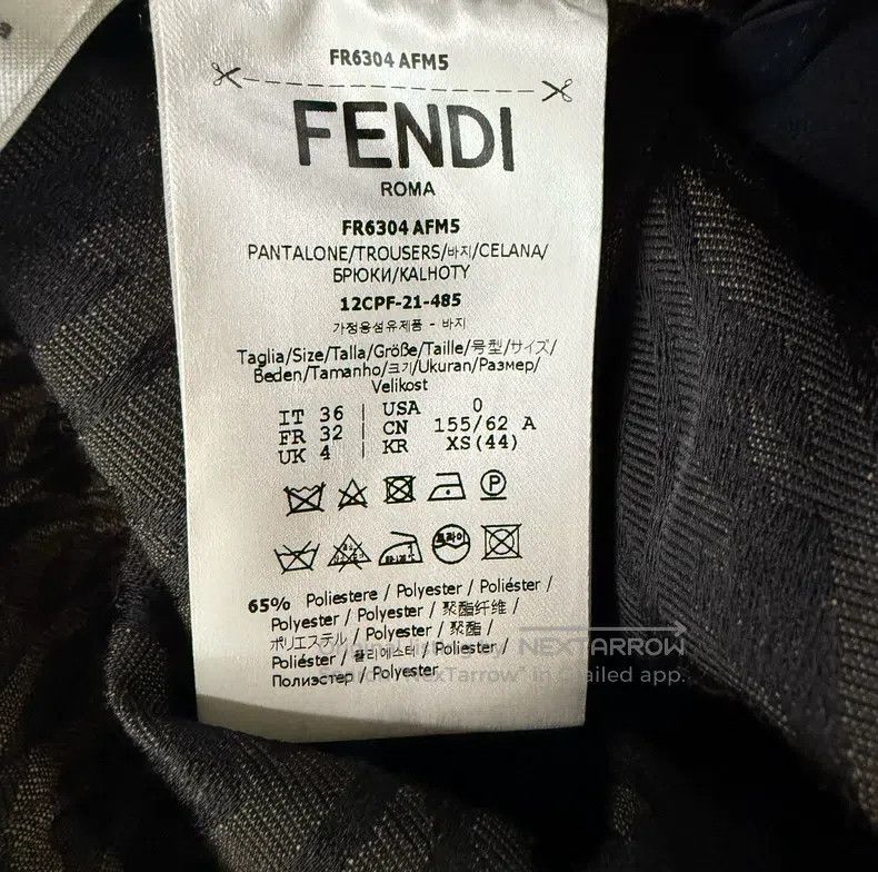 Fendi Fendi All-over print casual pants Size 42" / US 20 - 8 Thumbnail