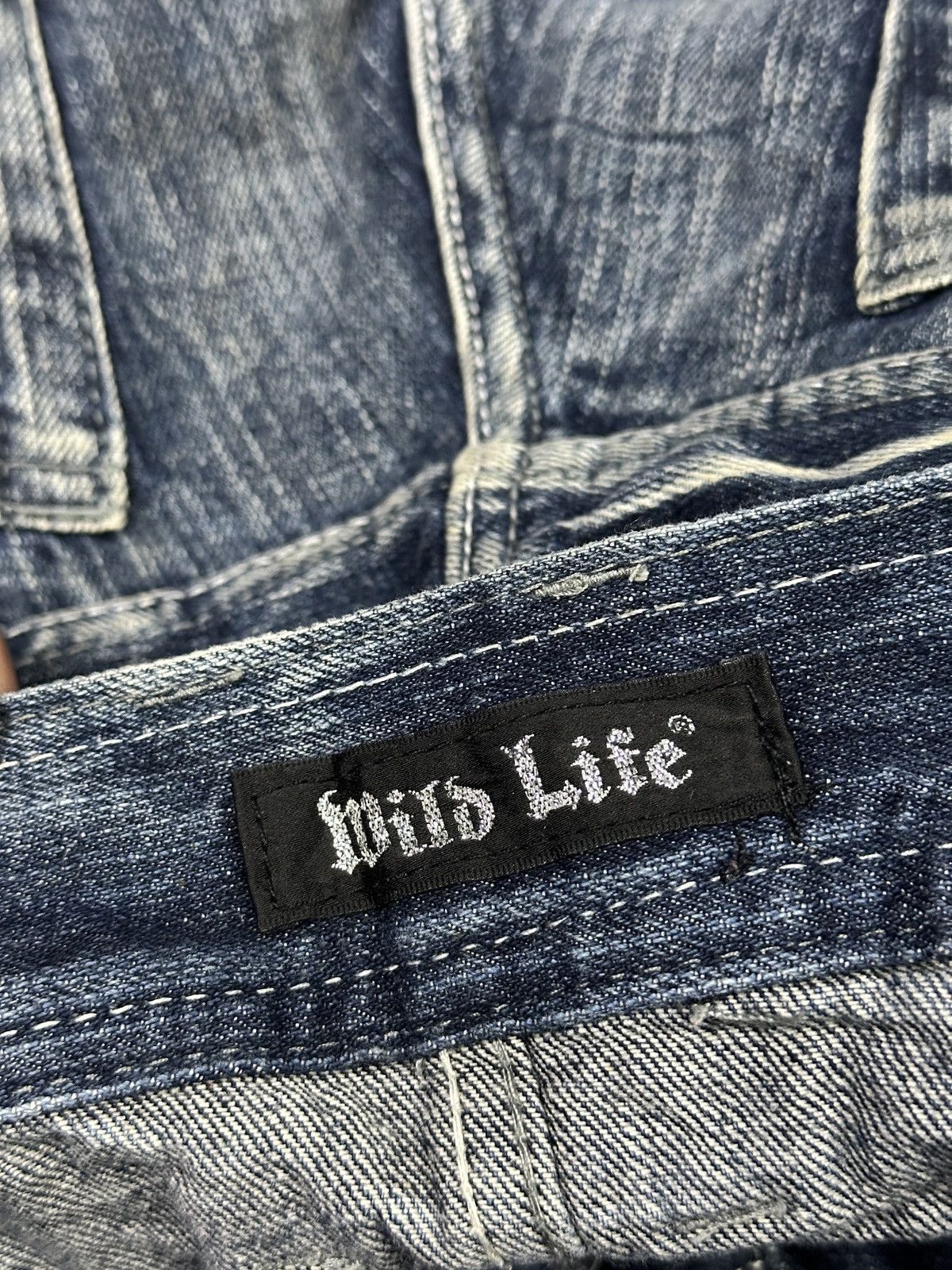 Kapital Flare💥 Skull Bones Flare Double Waist Design Embroid🎌 Size US 34 / EU 50 - 7 Thumbnail