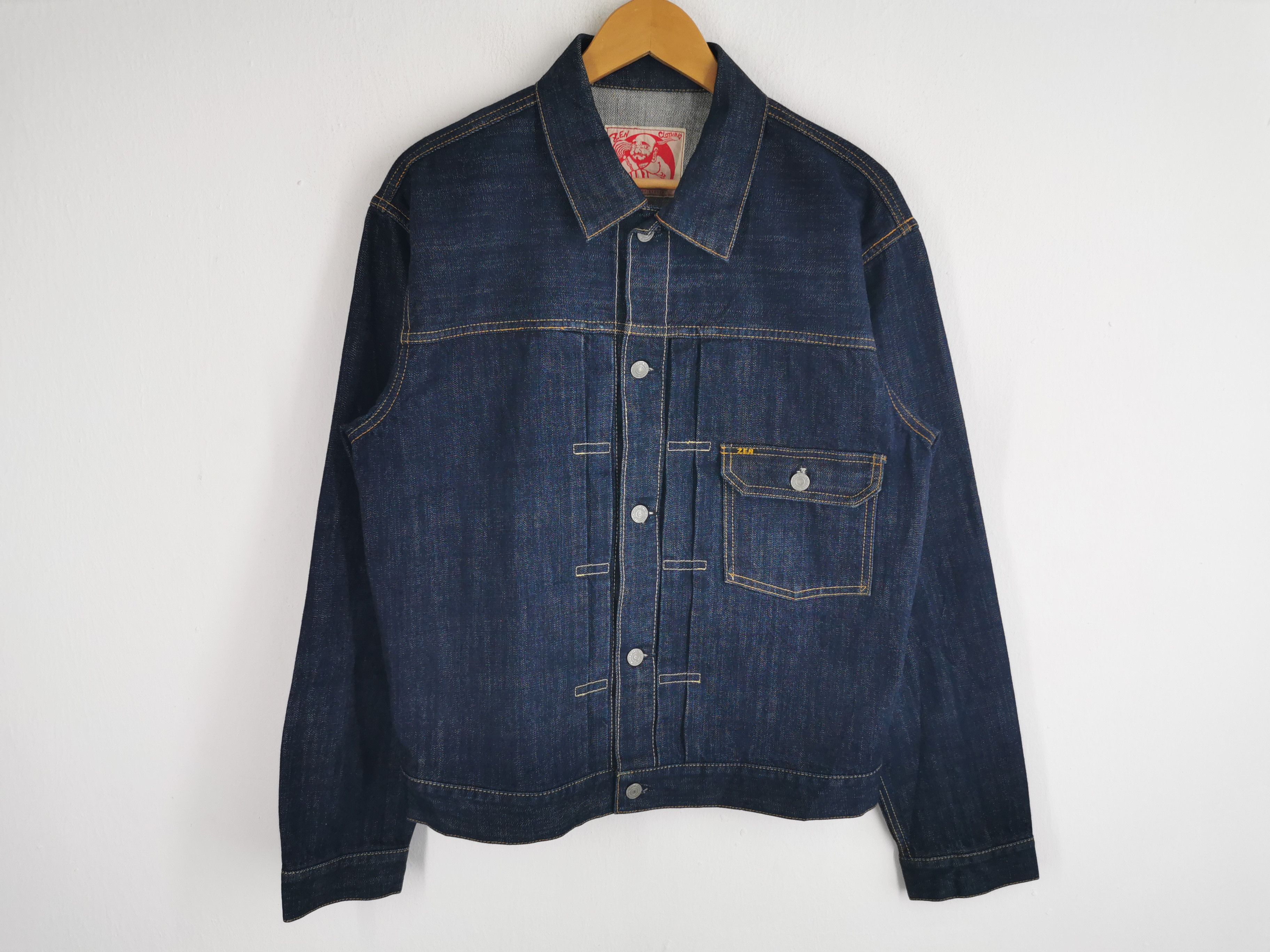 Japanese Brand ZEN Eagle Embroidered Japanese Design Type I Denim Jacket Size US M / EU 48-50 / 2 - 1 Thumbnail