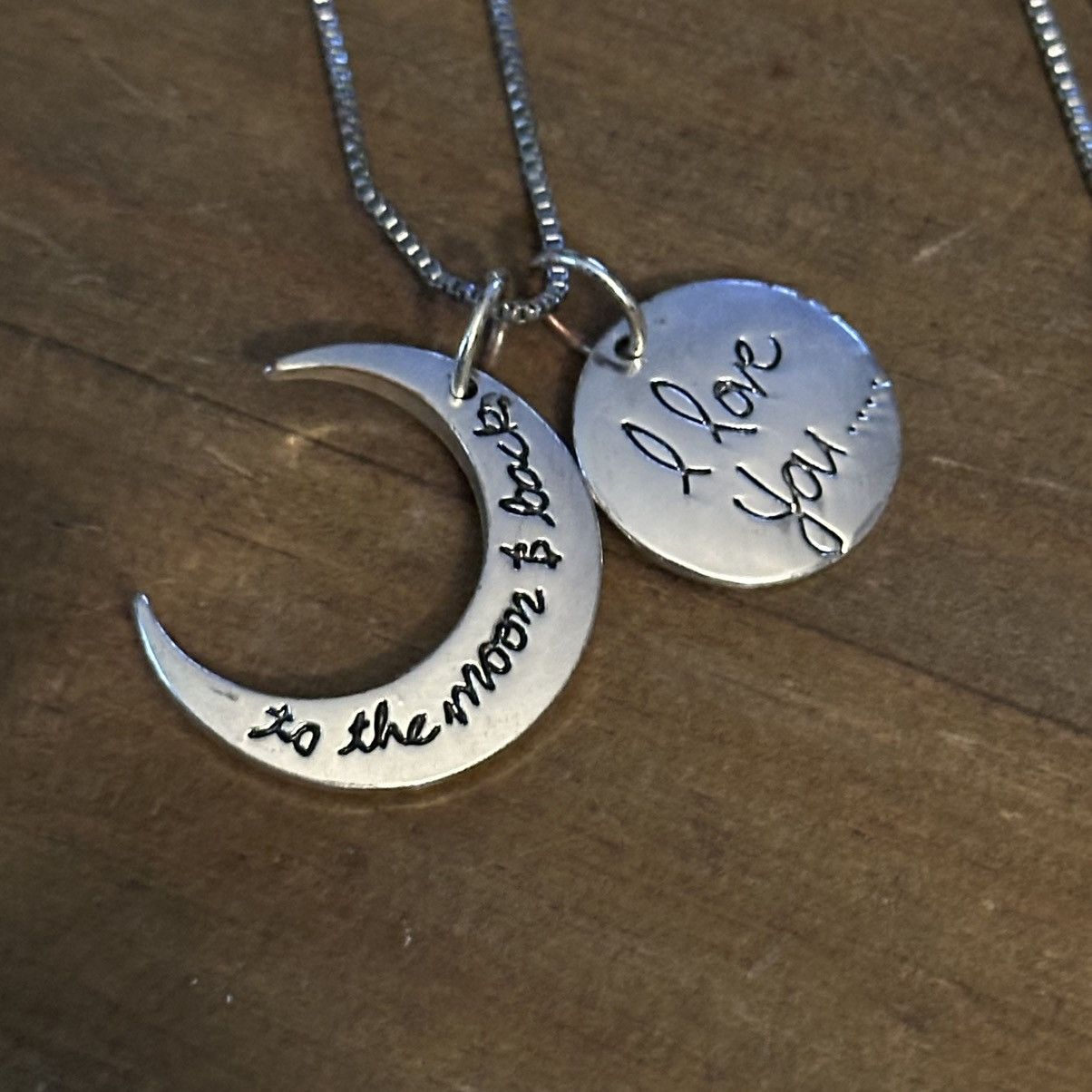 Other 18KGP white gold I love you to the moon and back necklace Size ONE SIZE - 3 Thumbnail