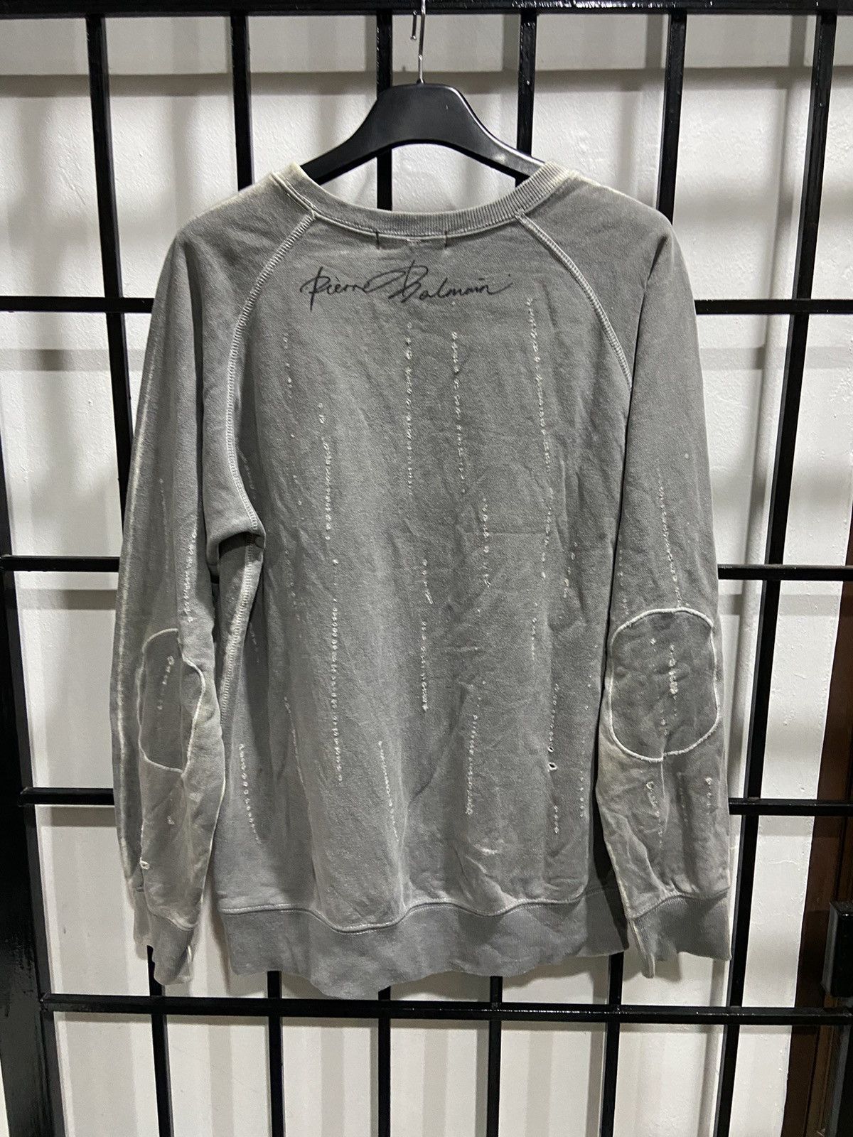 Balmain Thrashed Balmain pullover sweatshirt Size US M / EU 48-50 / 2 - 4 Thumbnail