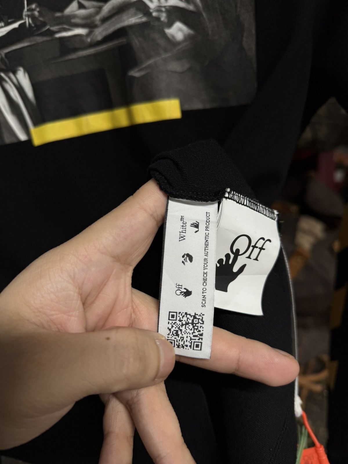 Off-White Off-White Caravaggio Black T-Shirt Virgil Abloh L/S Small Size US S / EU 44-46 / 1 - 12 Thumbnail