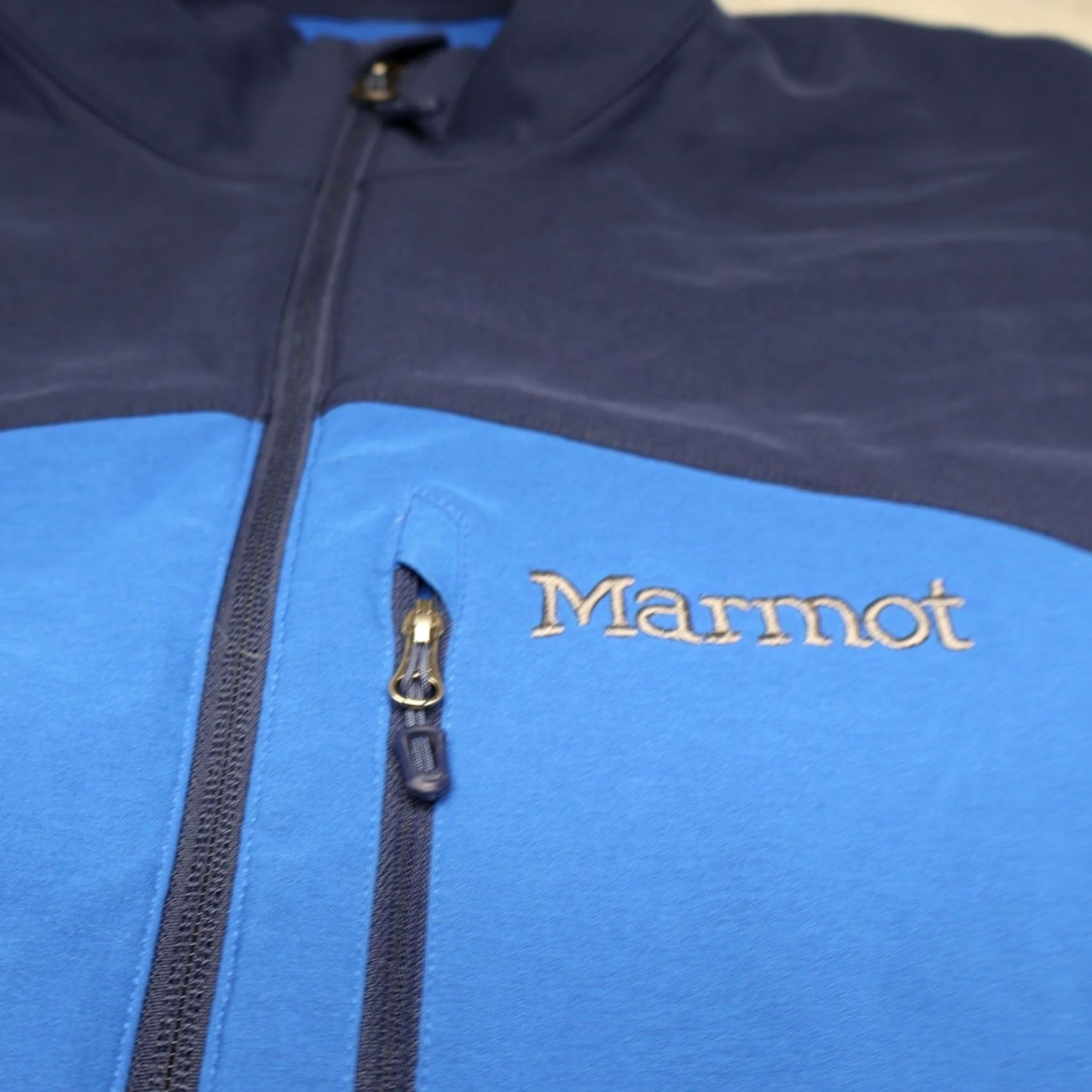 Marmot Marmot Jacket Men 2XL Blue Softshell Zip Windproof Lightweight Sport Outdoor Shirt? Size US XXL / EU 58 / 5 - 3 Thumbnail
