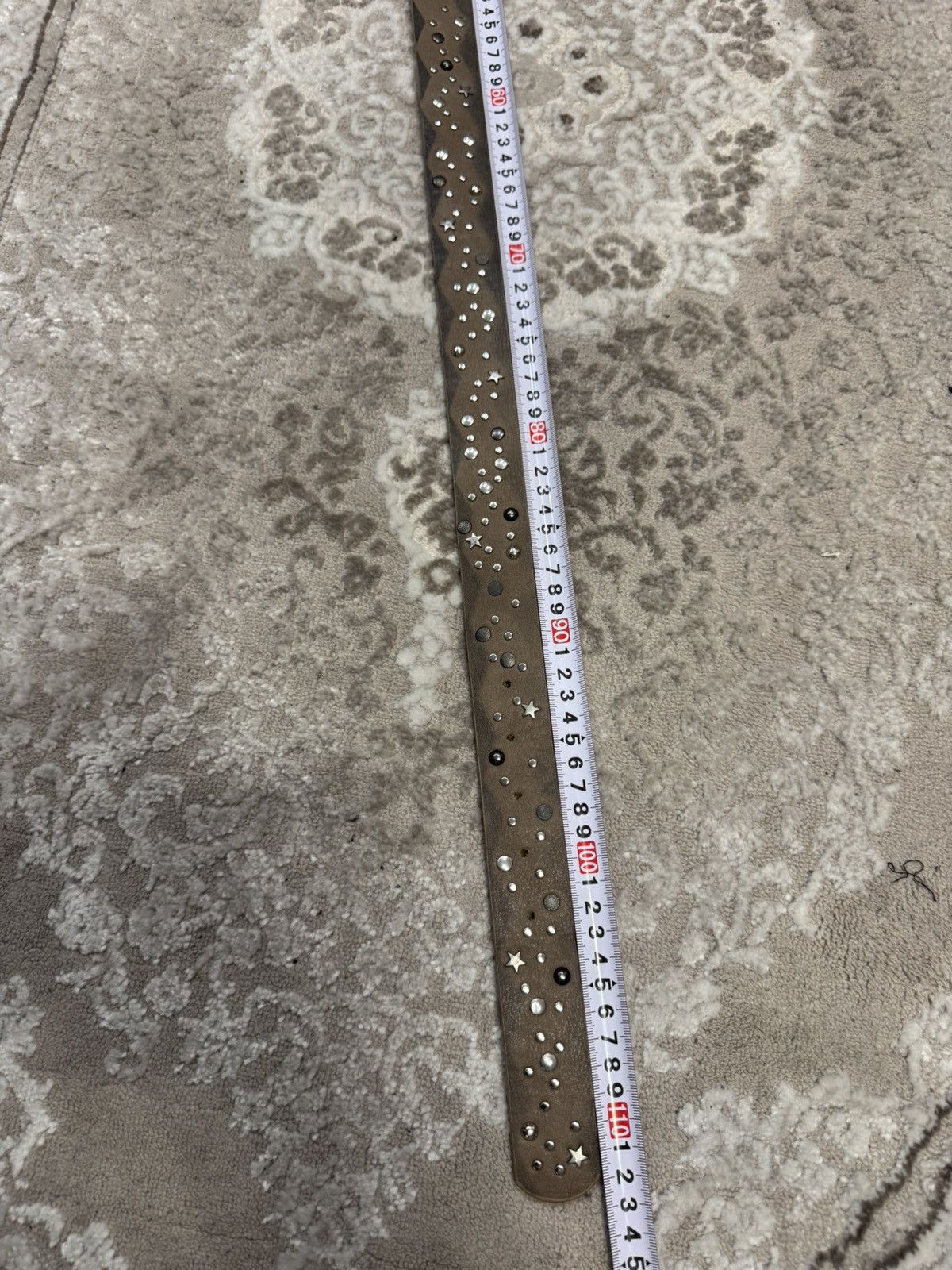 Japanese Brand 00’s NUMBER NINE STYLE WESTERN LEATHER RARE Y2K BELT VINTAGE Size ONE SIZE - 5 Thumbnail