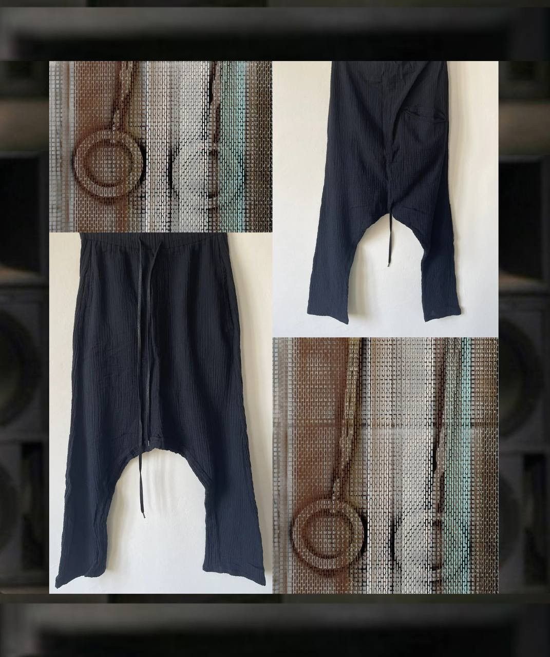 Structured Drop Crotch Pants