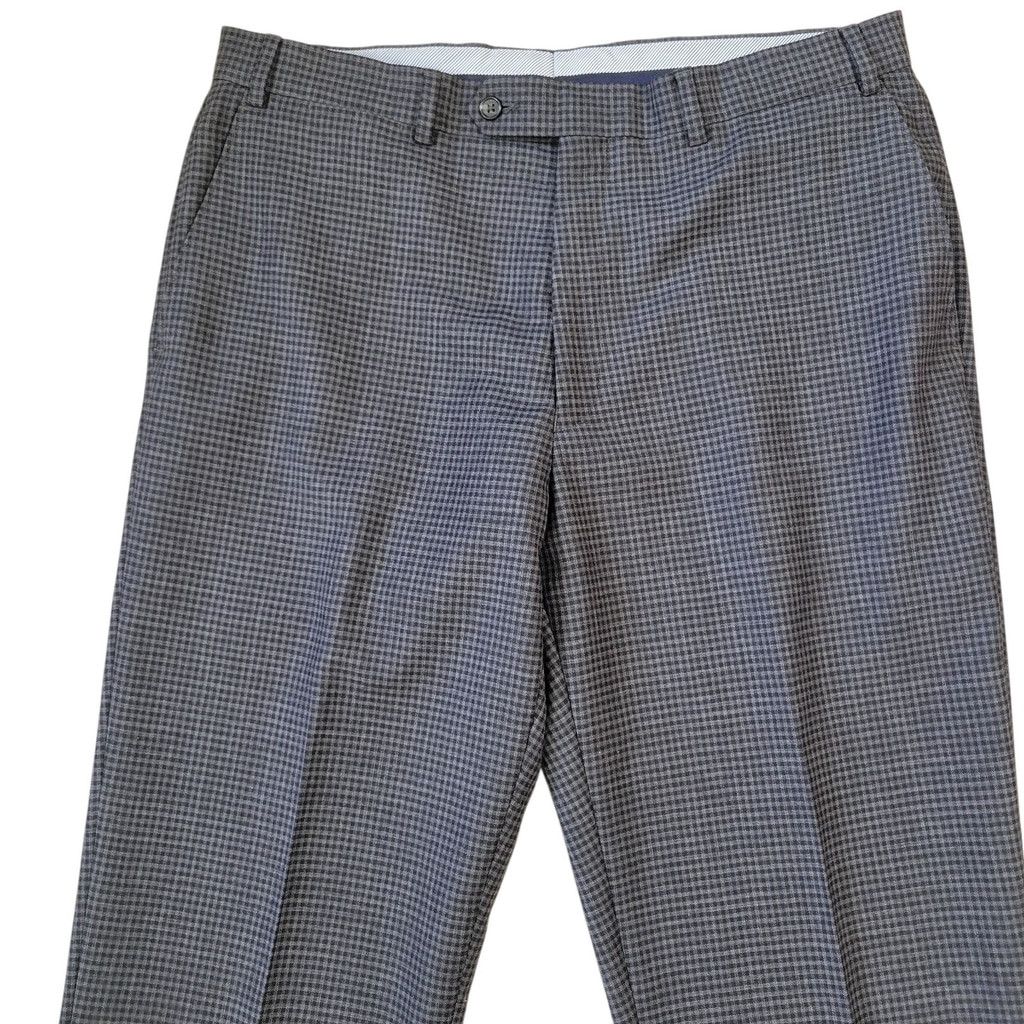 Hart Schaffner Marx Hart Schaffner Marx Men Slim-Fit Flat Front Wool Pants 38/30 Size US 38 / EU 54 - 7 Thumbnail