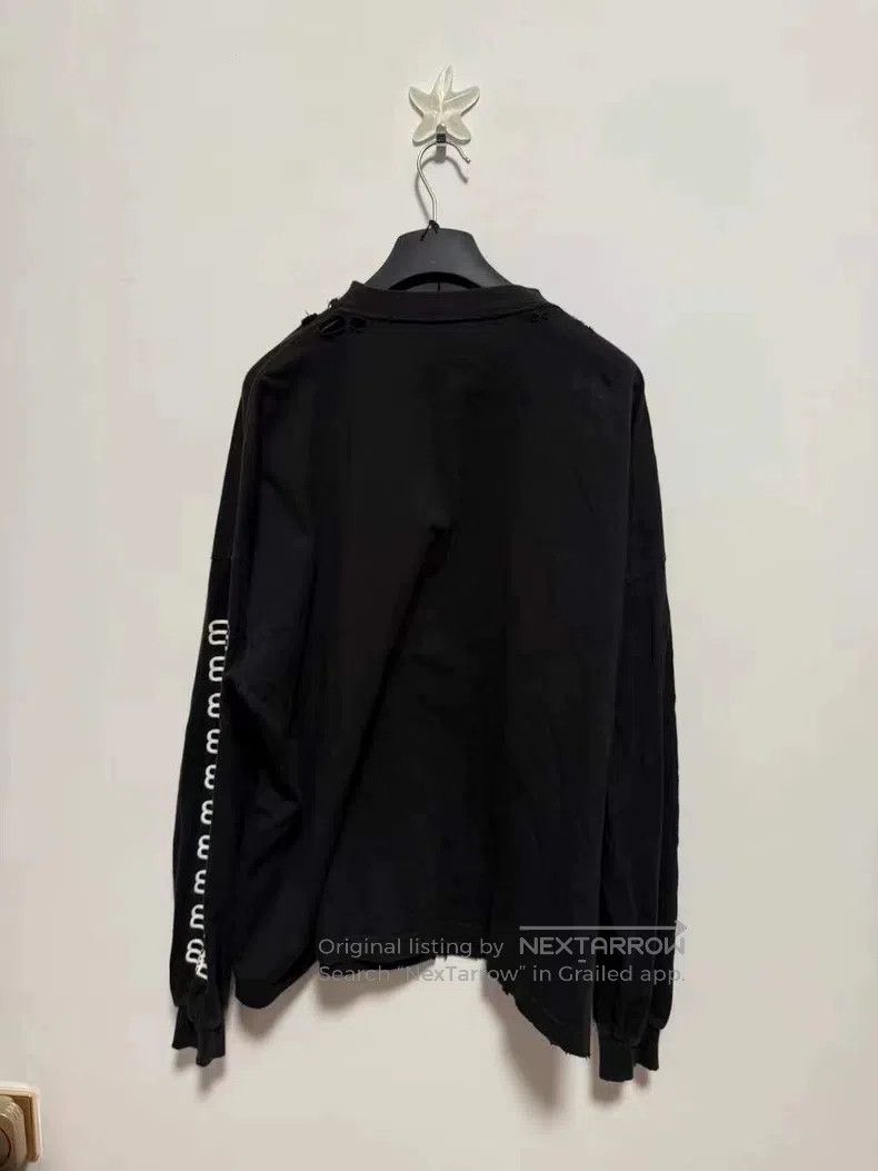 Balenciaga Balenciaga Black double B full print embroidery logo destr Size US M / EU 48-50 / 2 - 2 Thumbnail