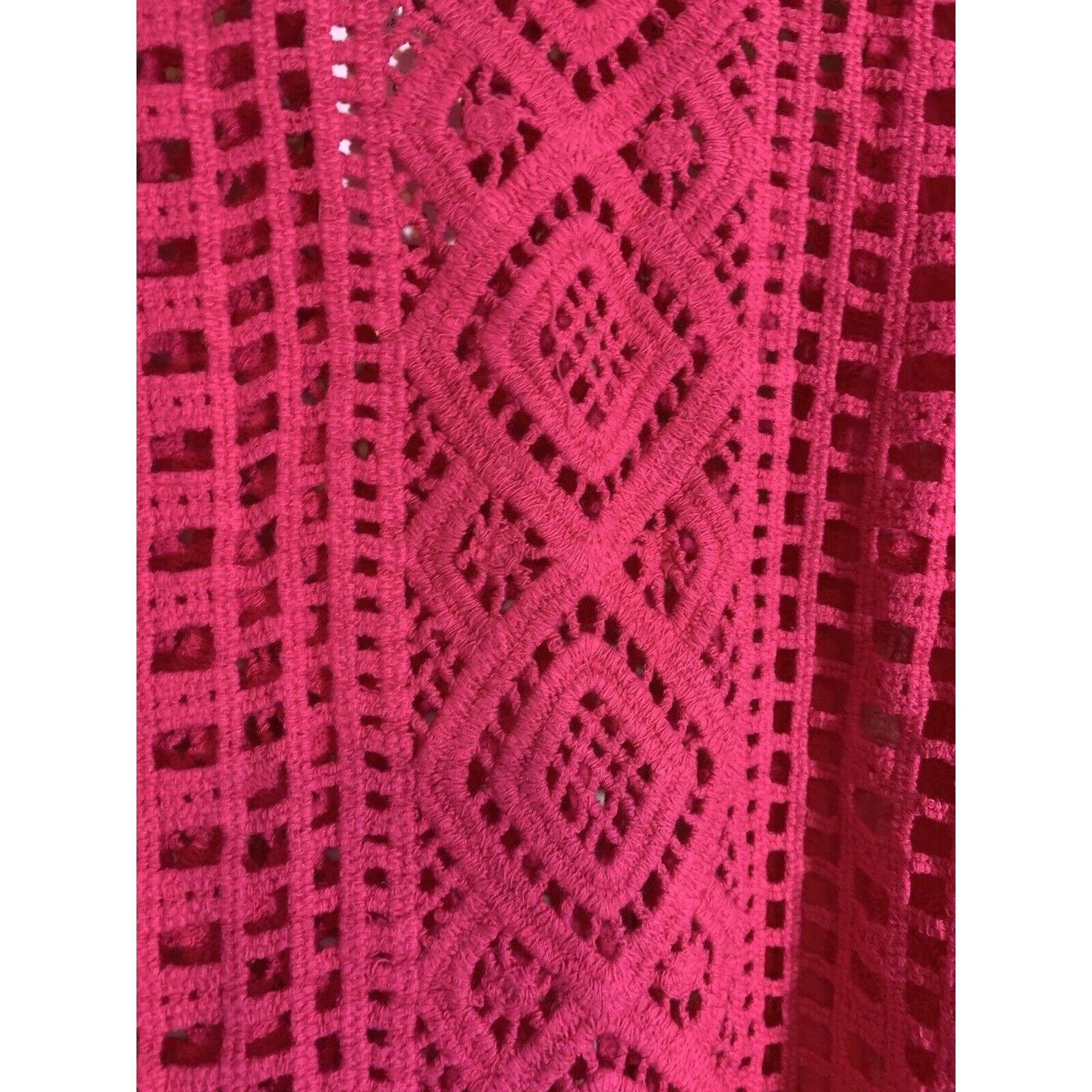Anthropologie Anthropologie Blue Tassel Fuschia Blouse Size S Size S / US 4 / IT 40 - 2 Thumbnail
